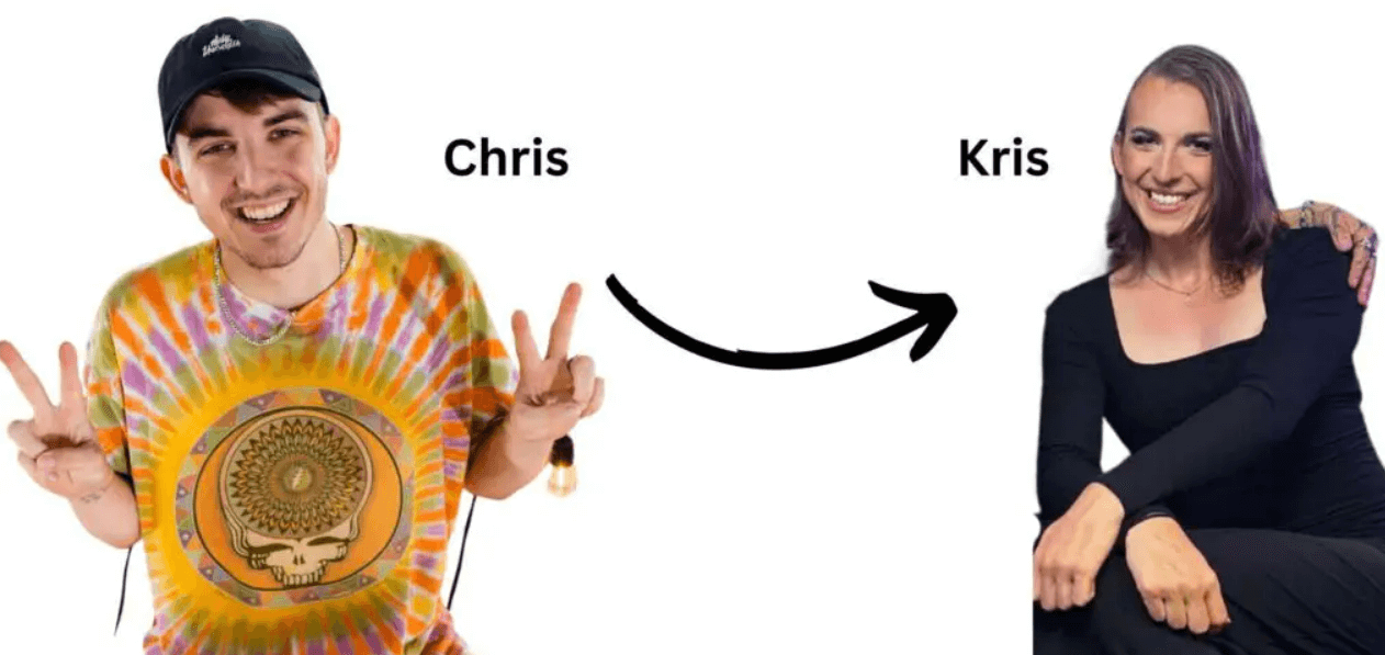 Chris turned into Kris