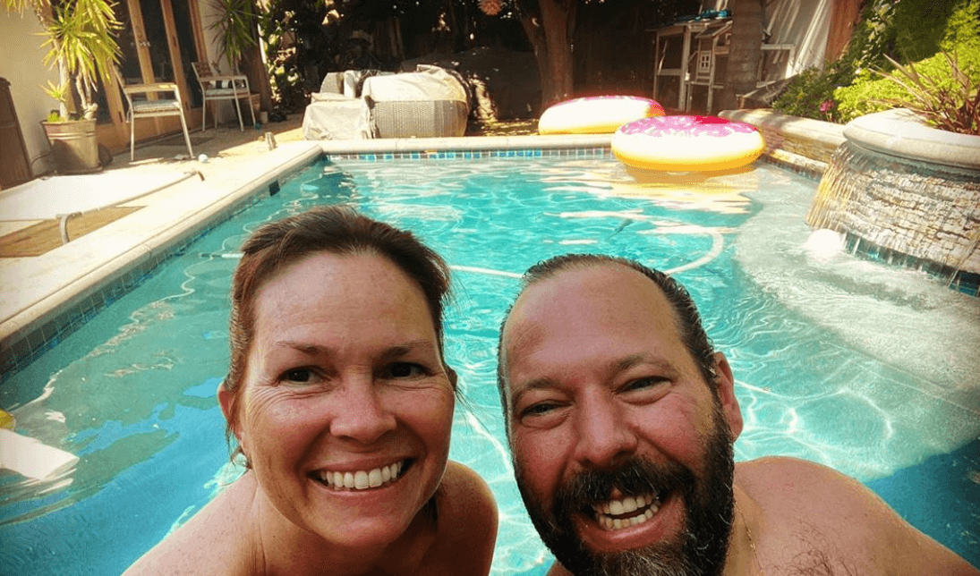 LeeAnn & Bert having fun in the pool