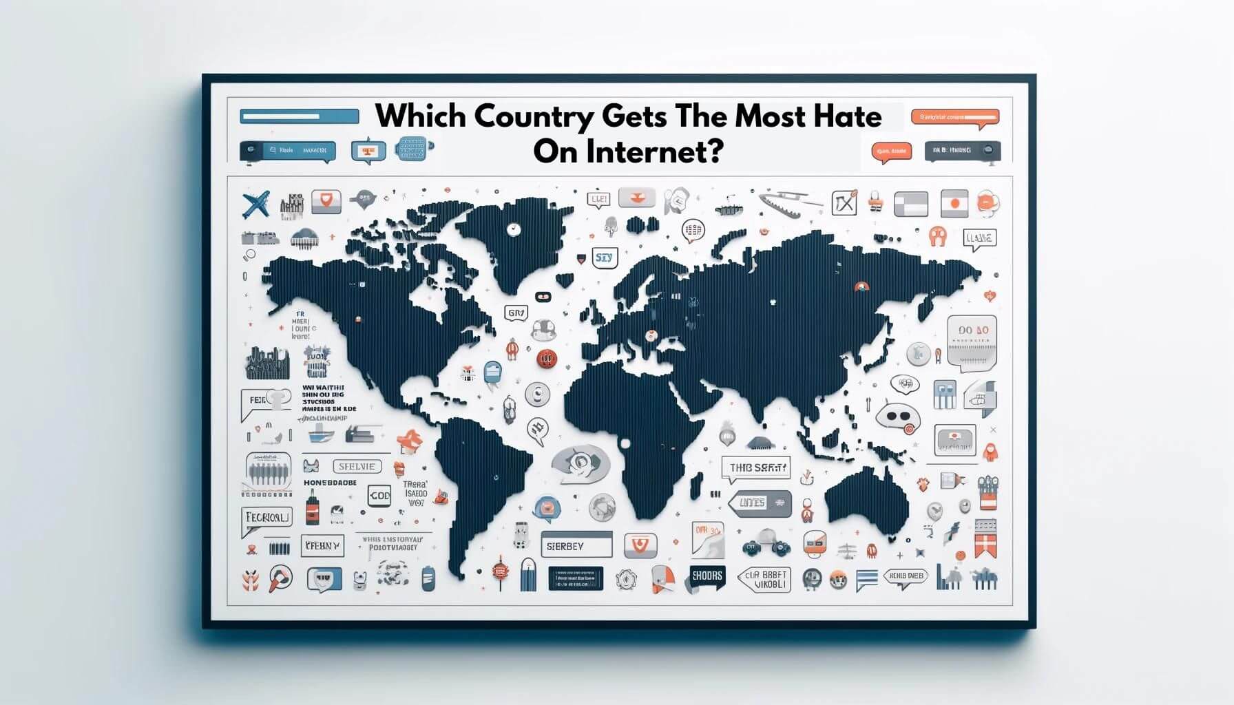 which country gets the most hate on internet