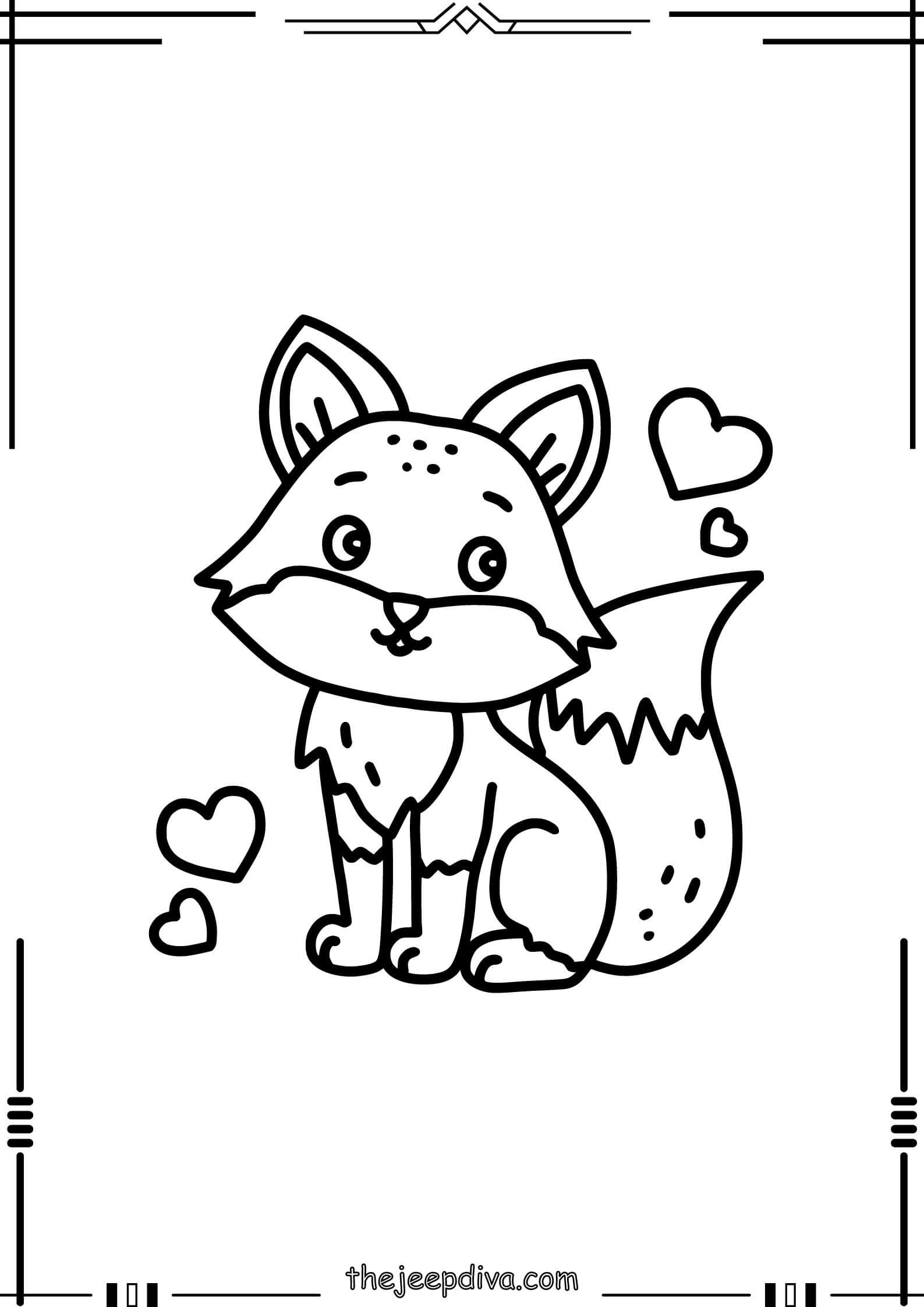 Fox-Colouring-Pages-Easy-16