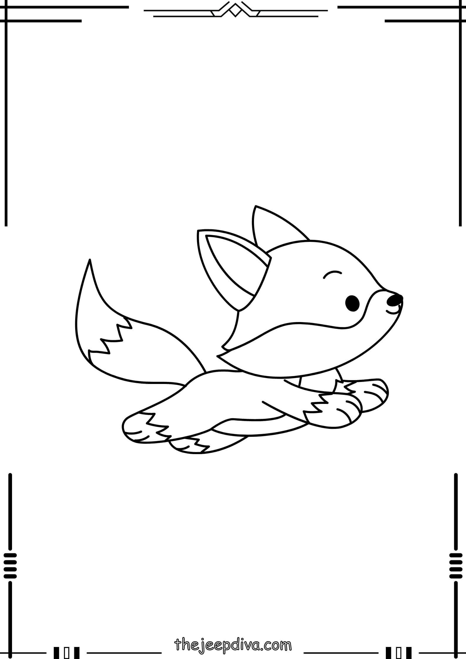 Fox-Colouring-Pages-Easy-17