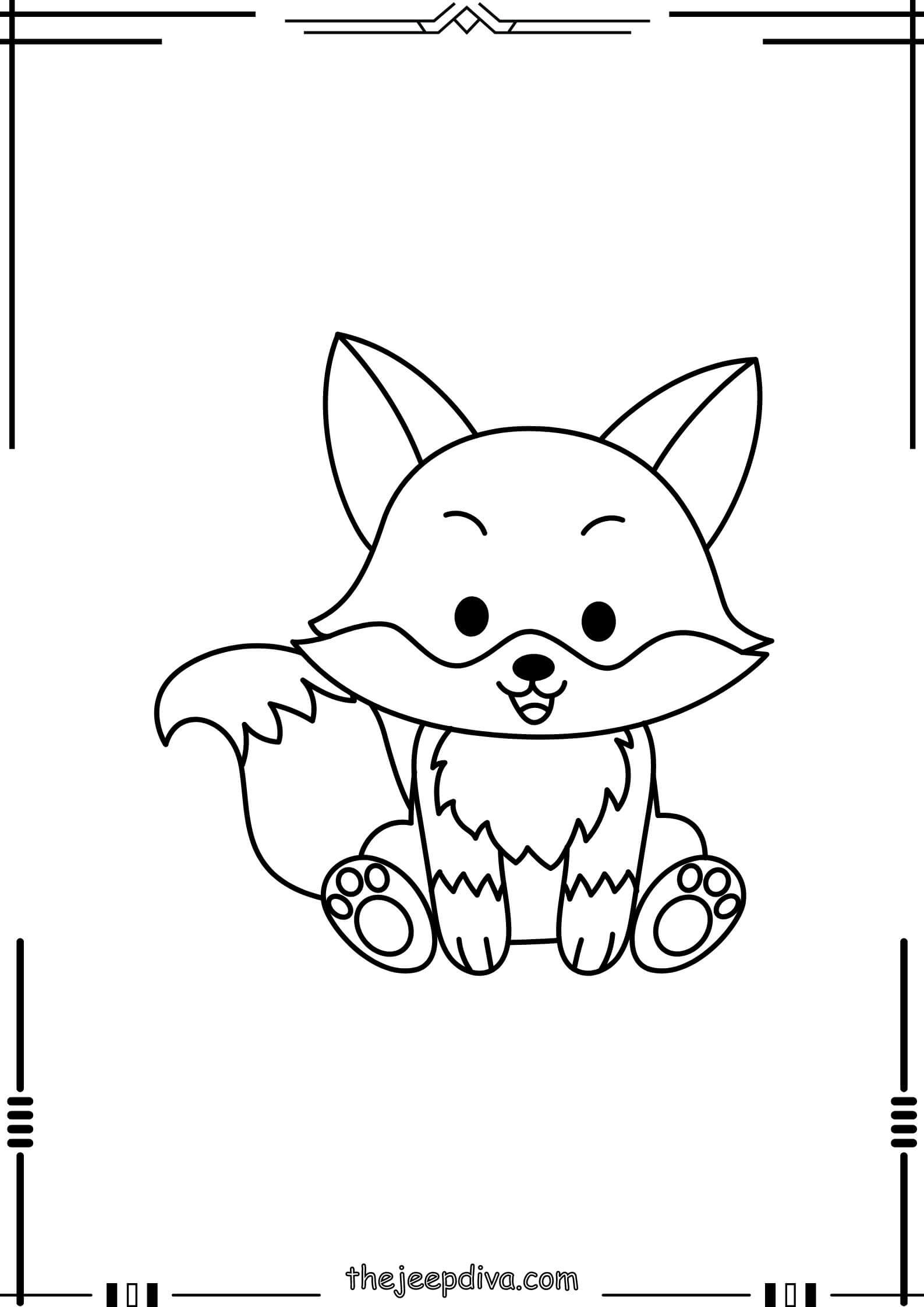 Fox-Colouring-Pages-Easy-18