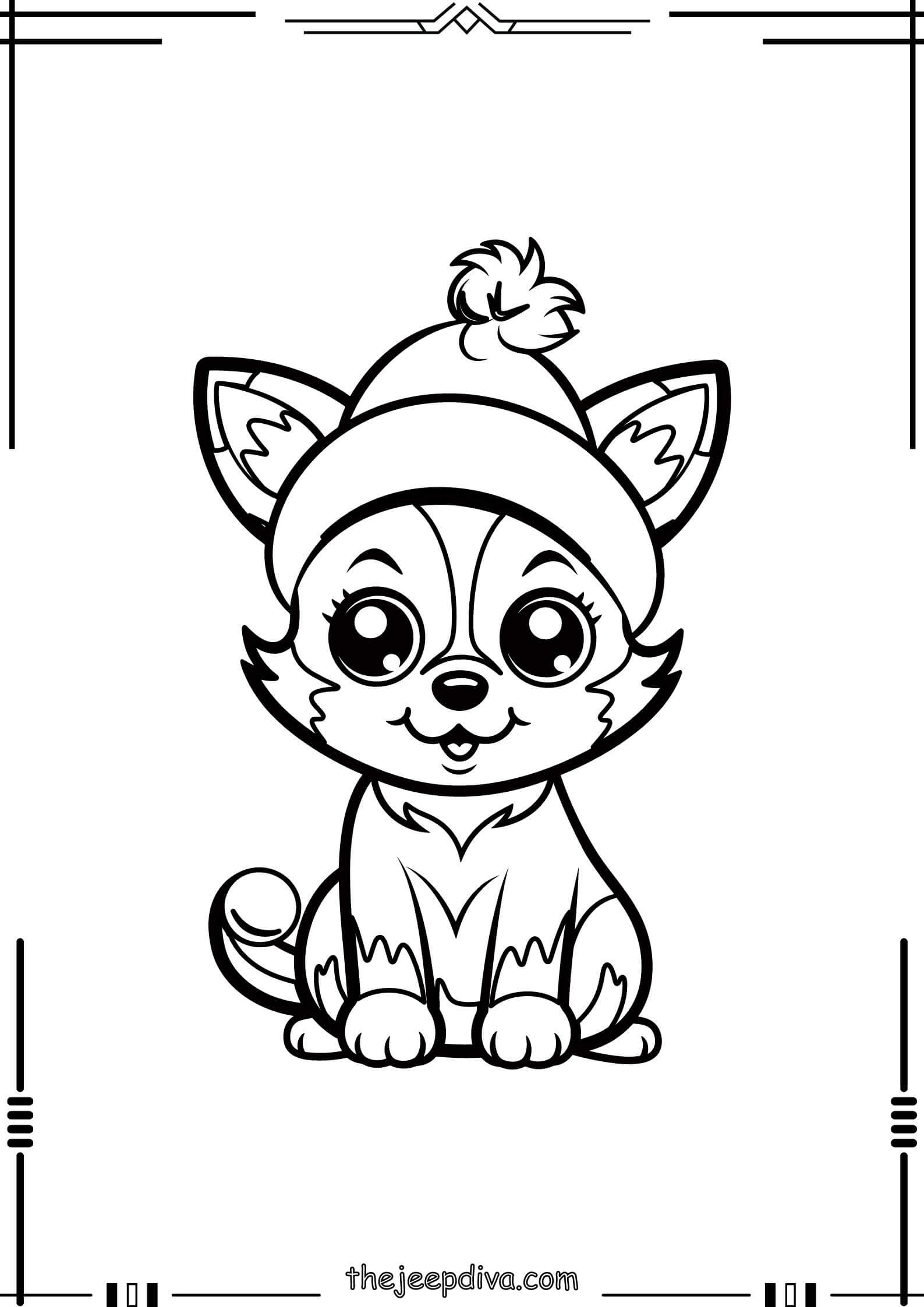 Fox-Colouring-Pages-Easy-20