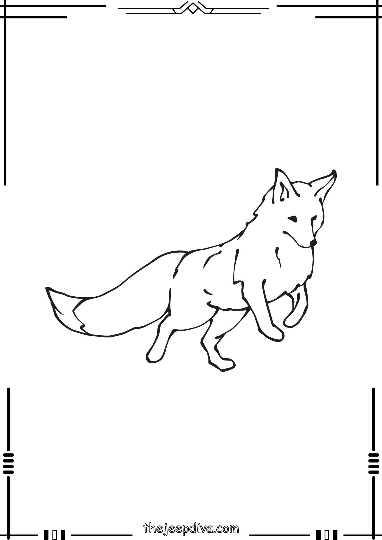 Fox-Colouring-Pages-Easy-4