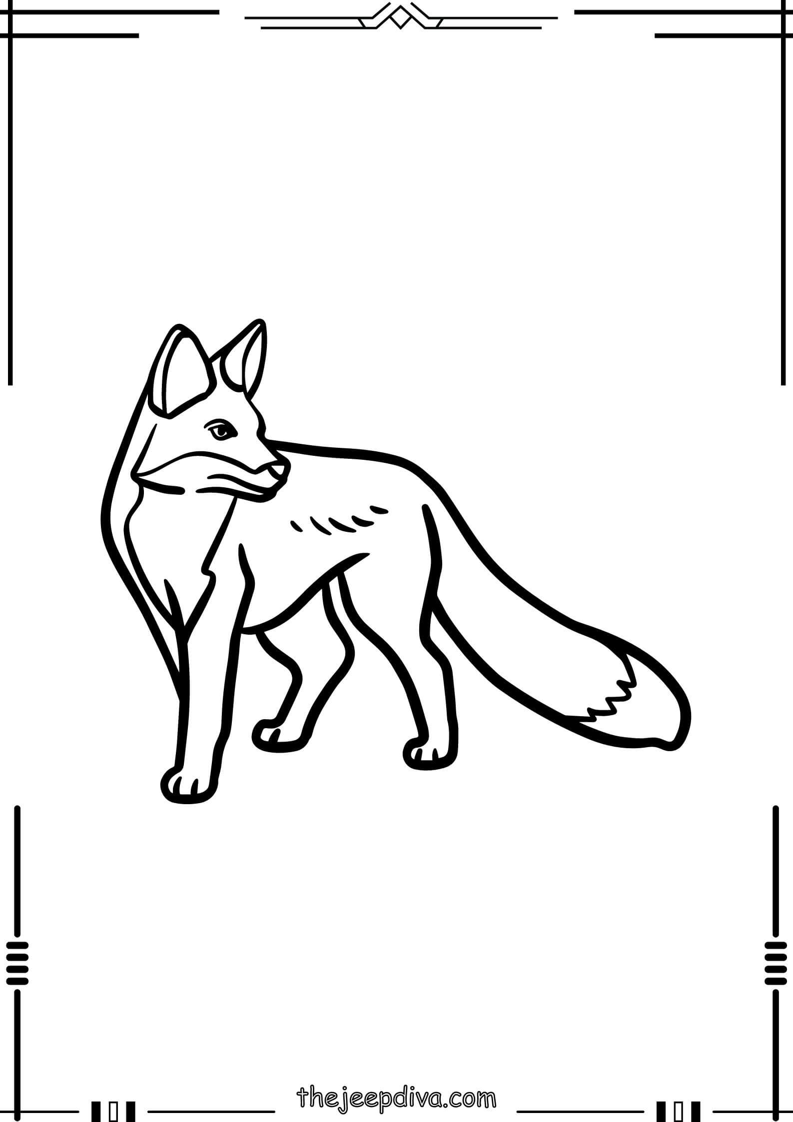 Fox-Colouring-Pages-Easy-7