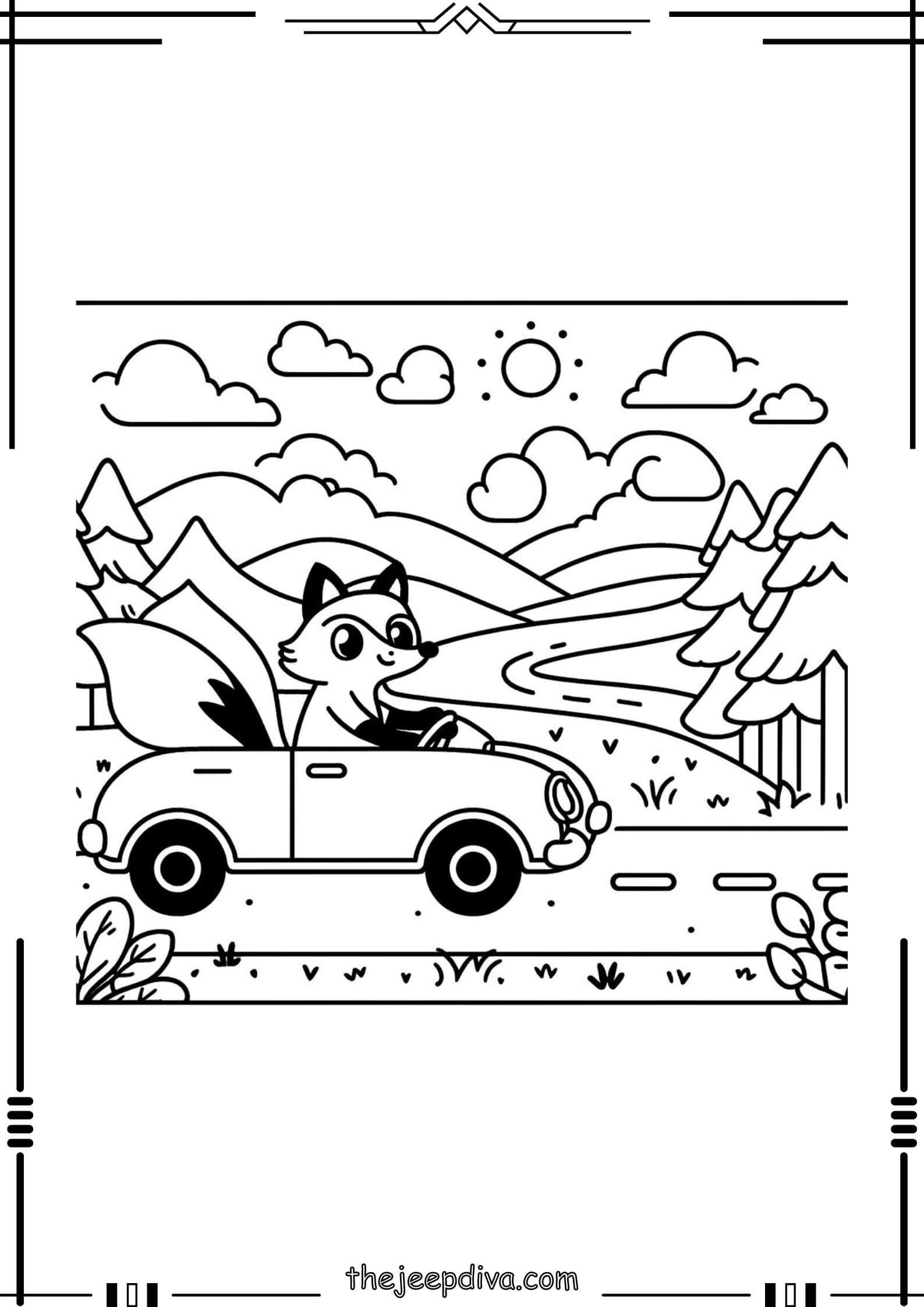 Fox-Colouring-Pages-Hard-16