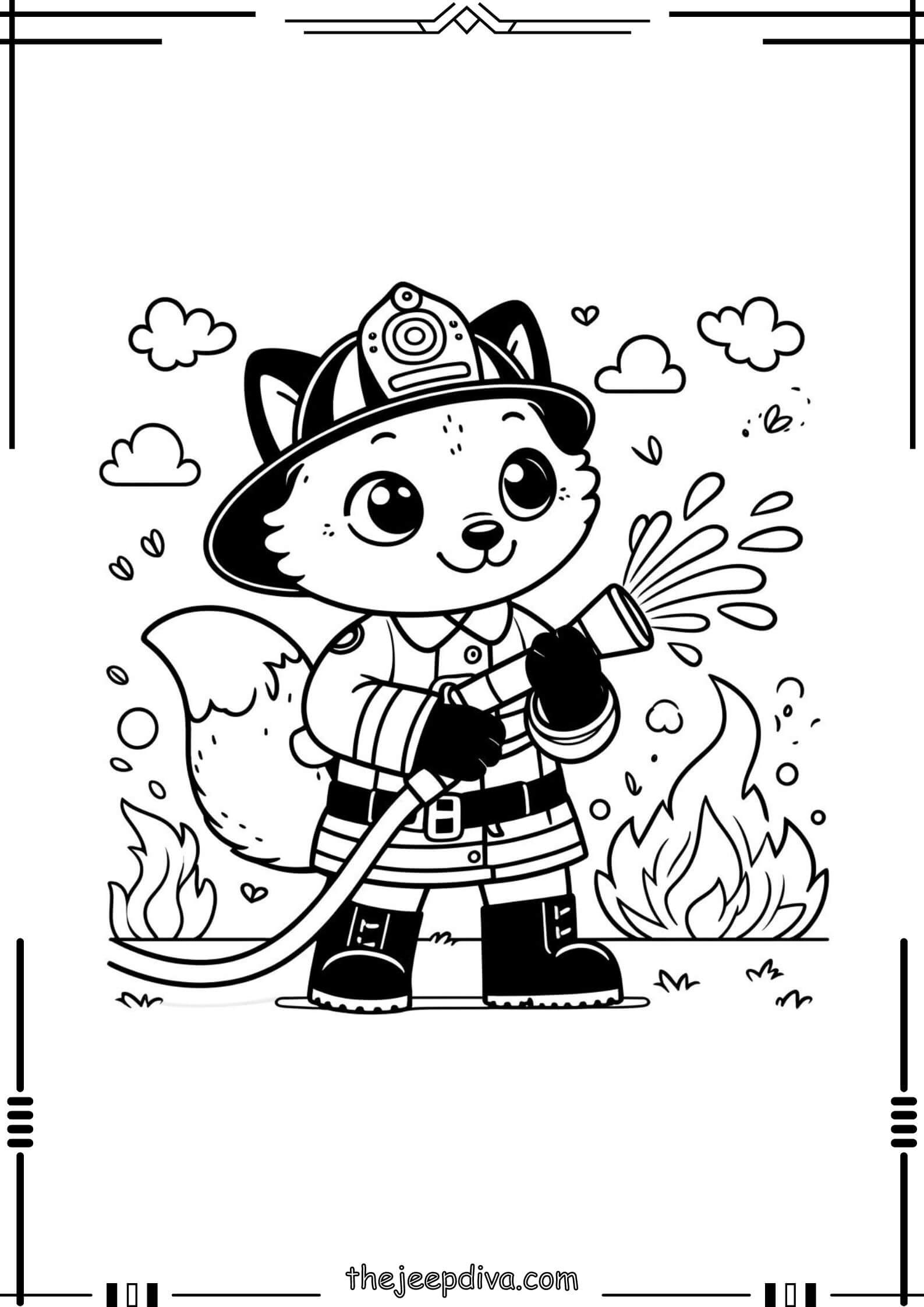 Fox-Colouring-Pages-Hard-18