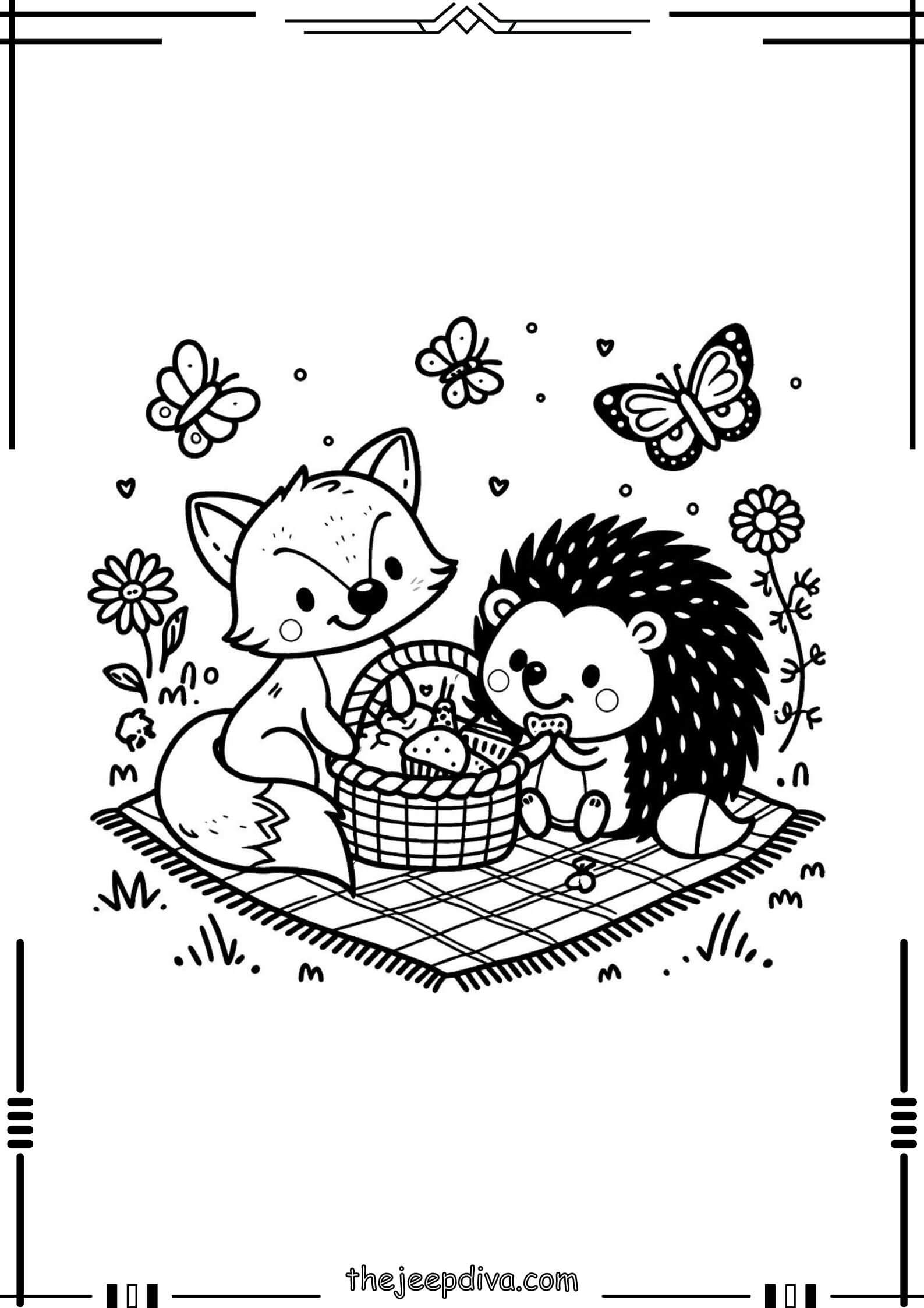 Fox-Colouring-Pages-Hard-2