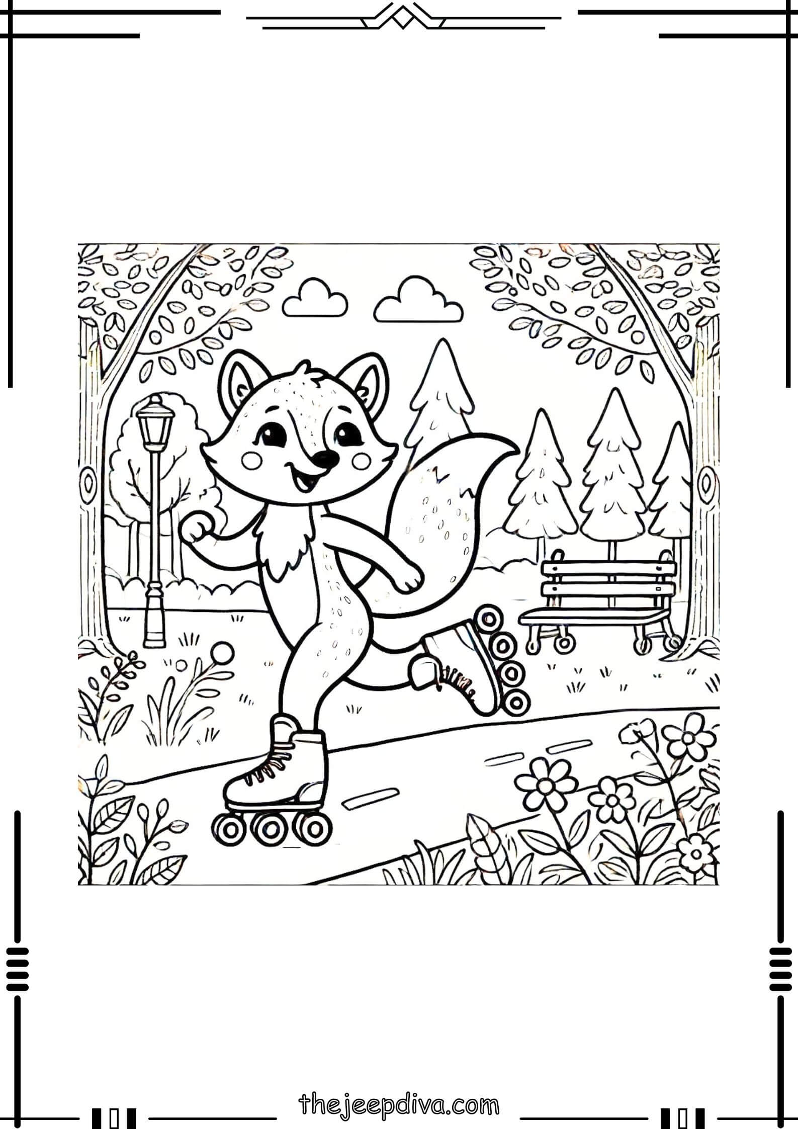 Fox-Colouring-Pages-Medium-11