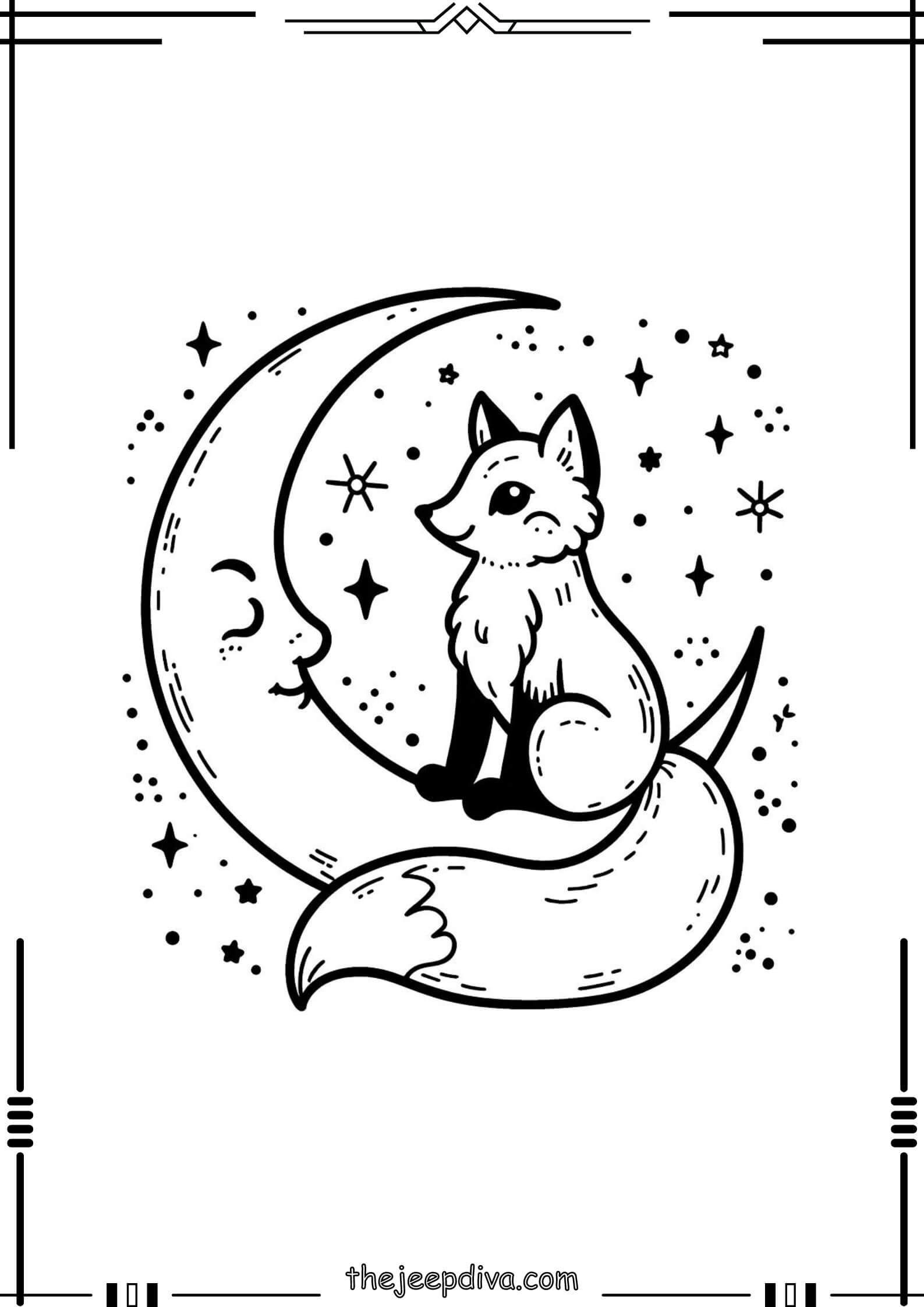 Fox-Colouring-Pages-Medium-12