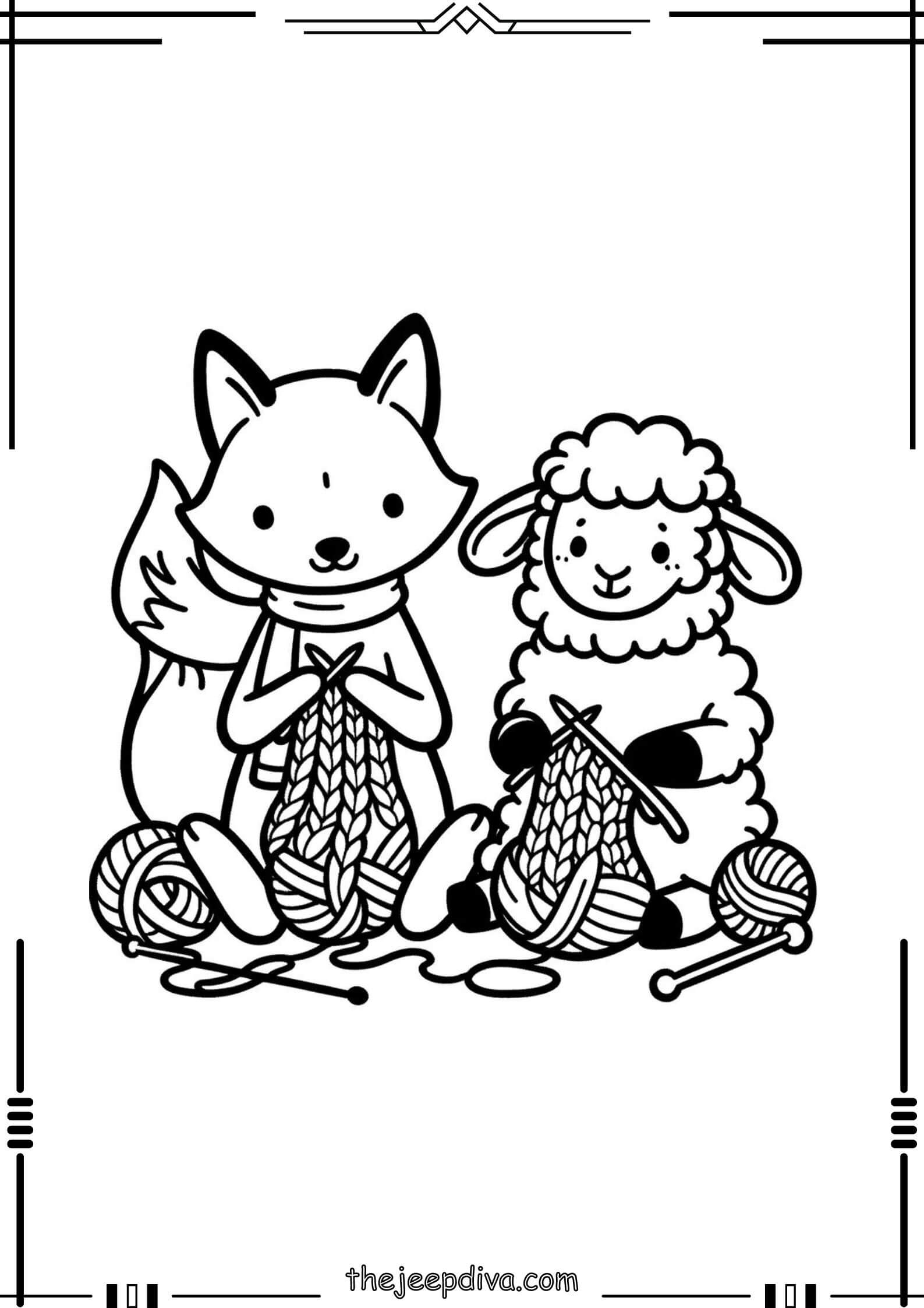 Fox-Colouring-Pages-Medium-3