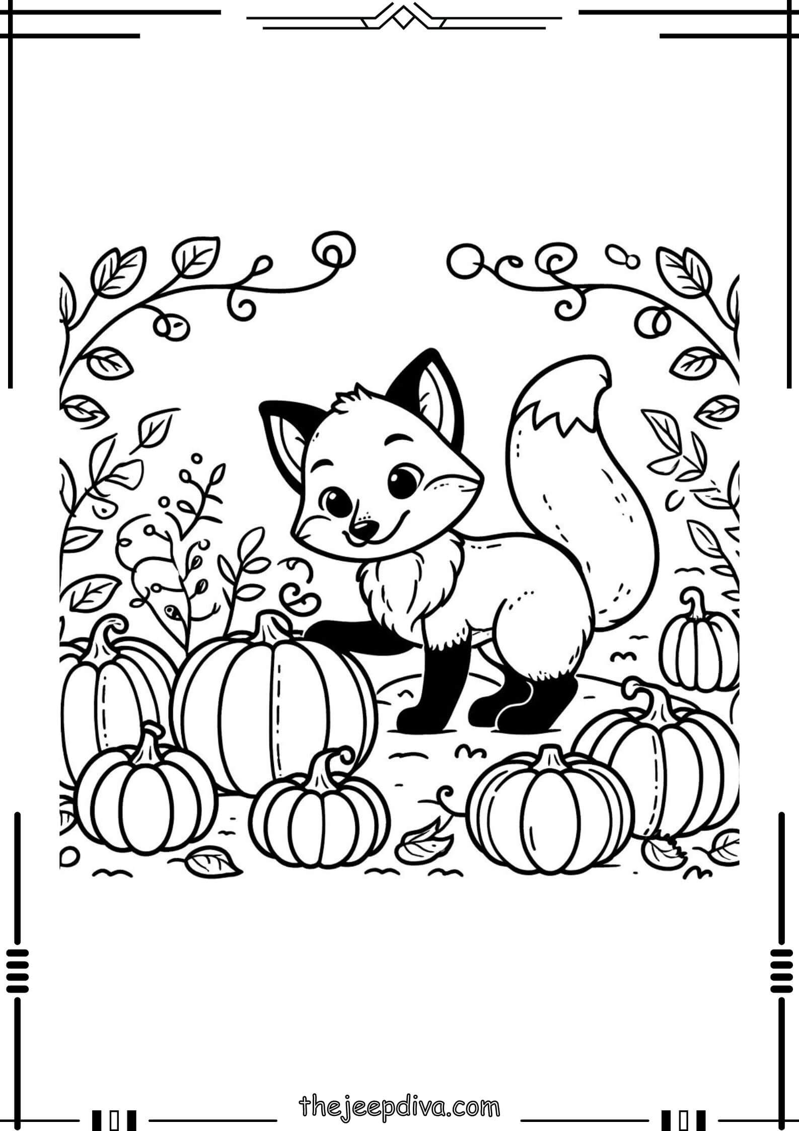 Fox-Colouring-Pages-Medium-6