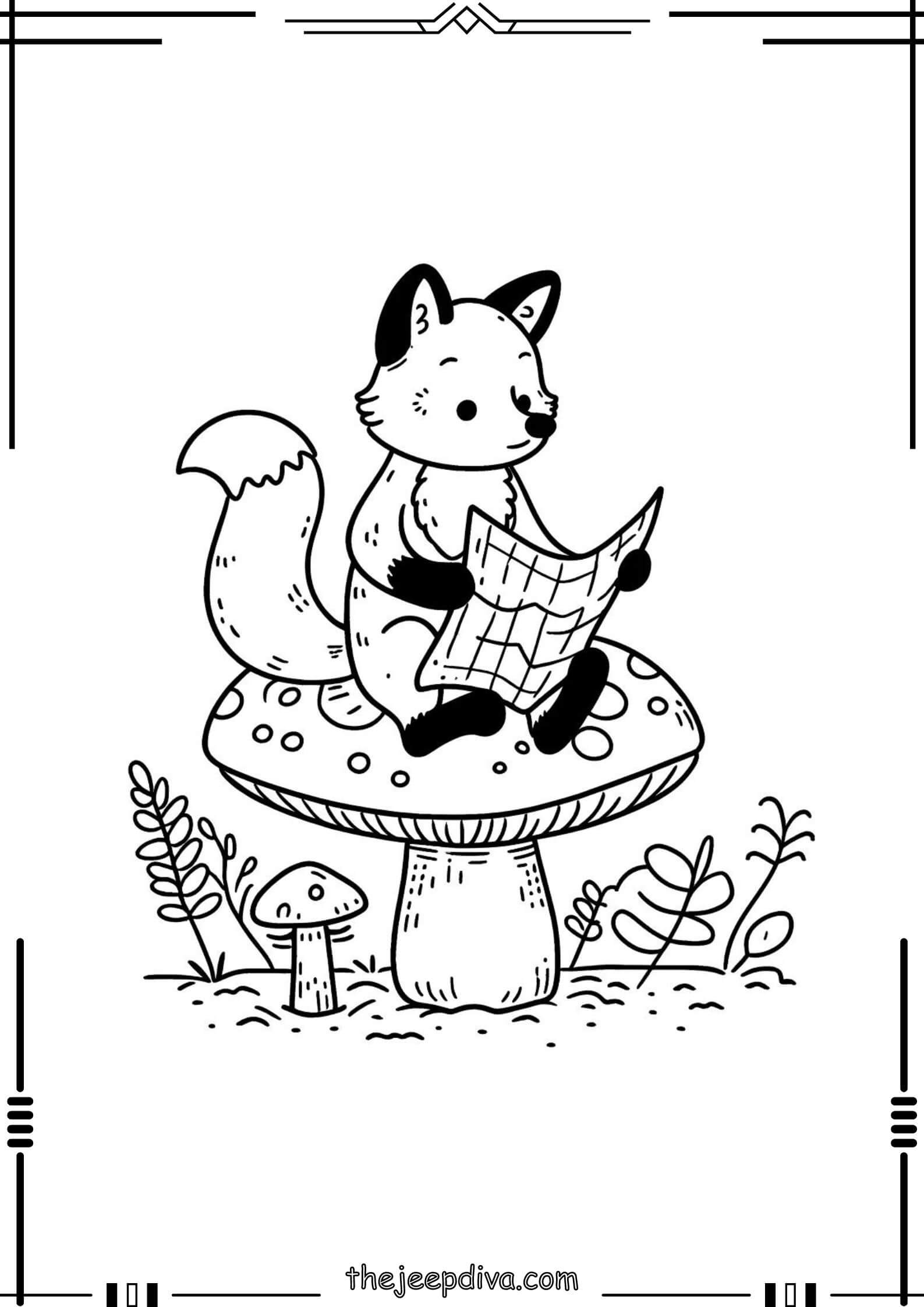 Fox-Colouring-Pages-Medium-7