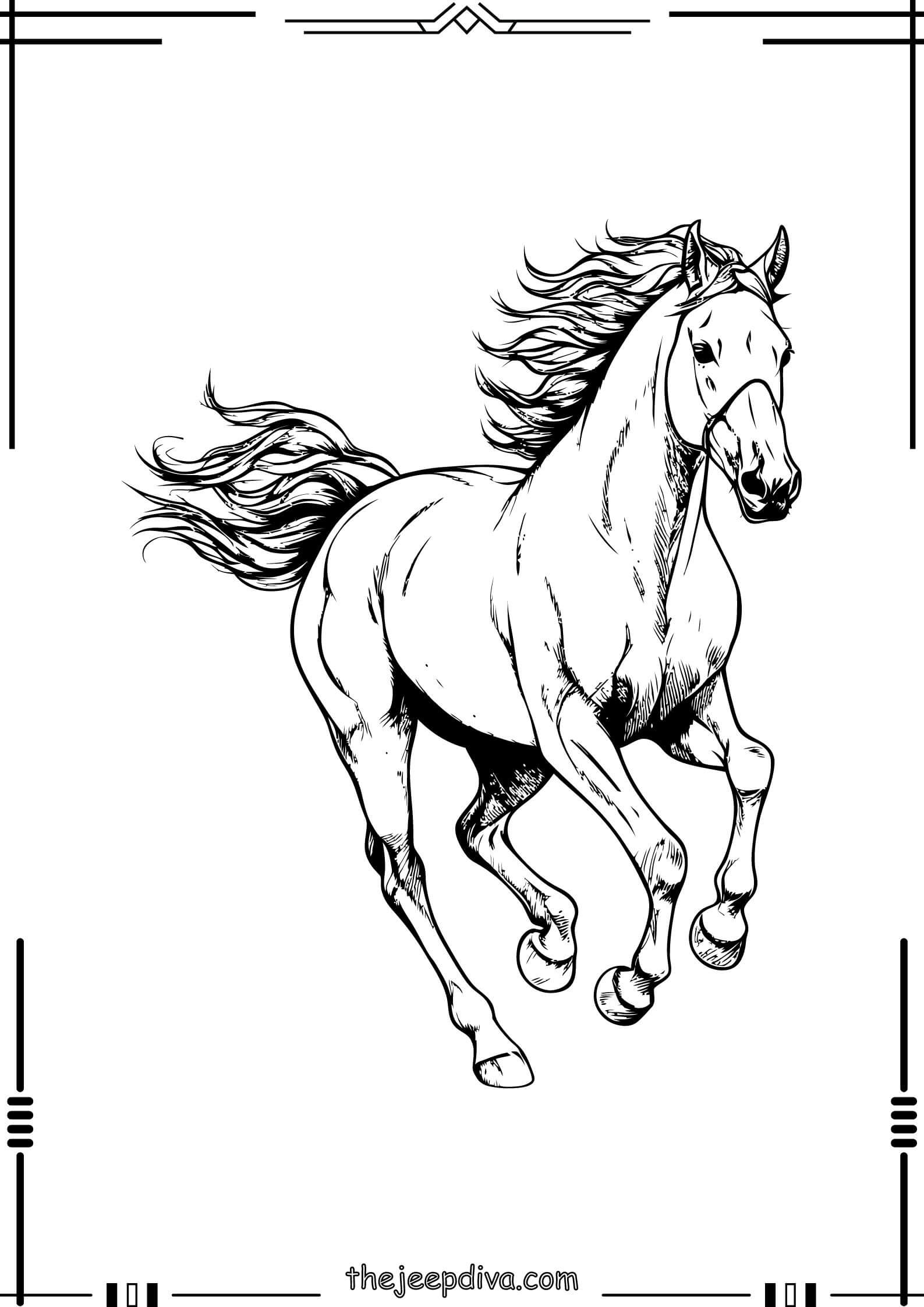 Horse-Colouring-Pages-Easy-10