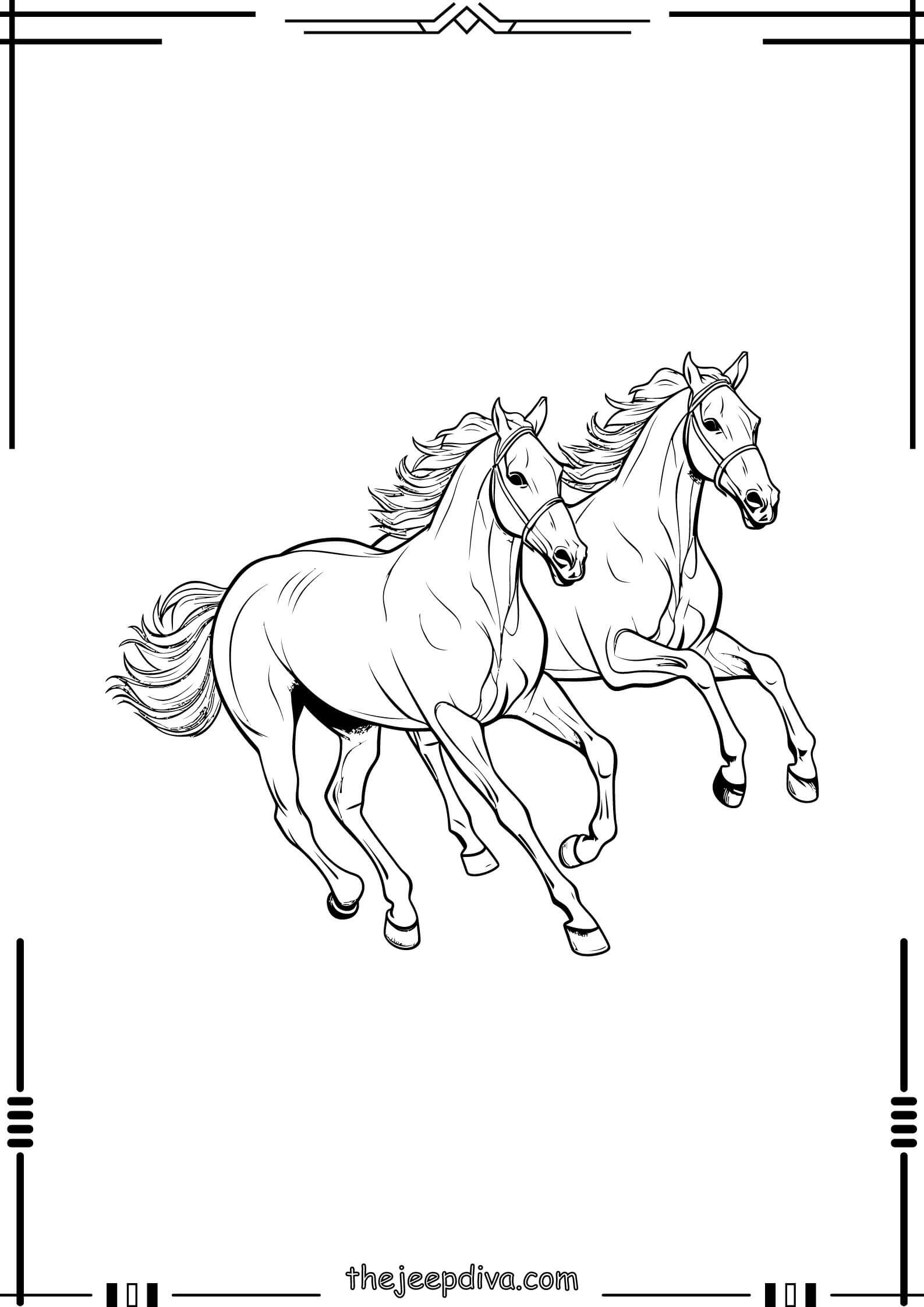 Horse-Colouring-Pages-Easy-12
