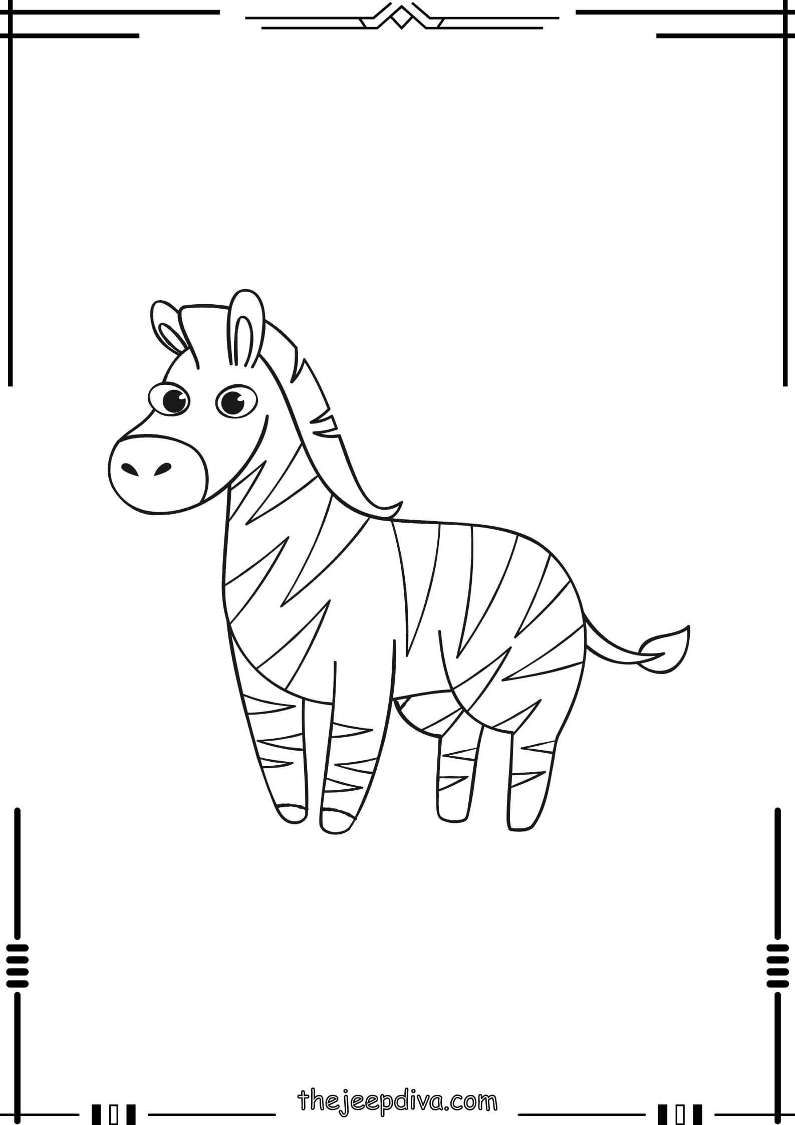 Horse-Colouring-Pages-Easy-13
