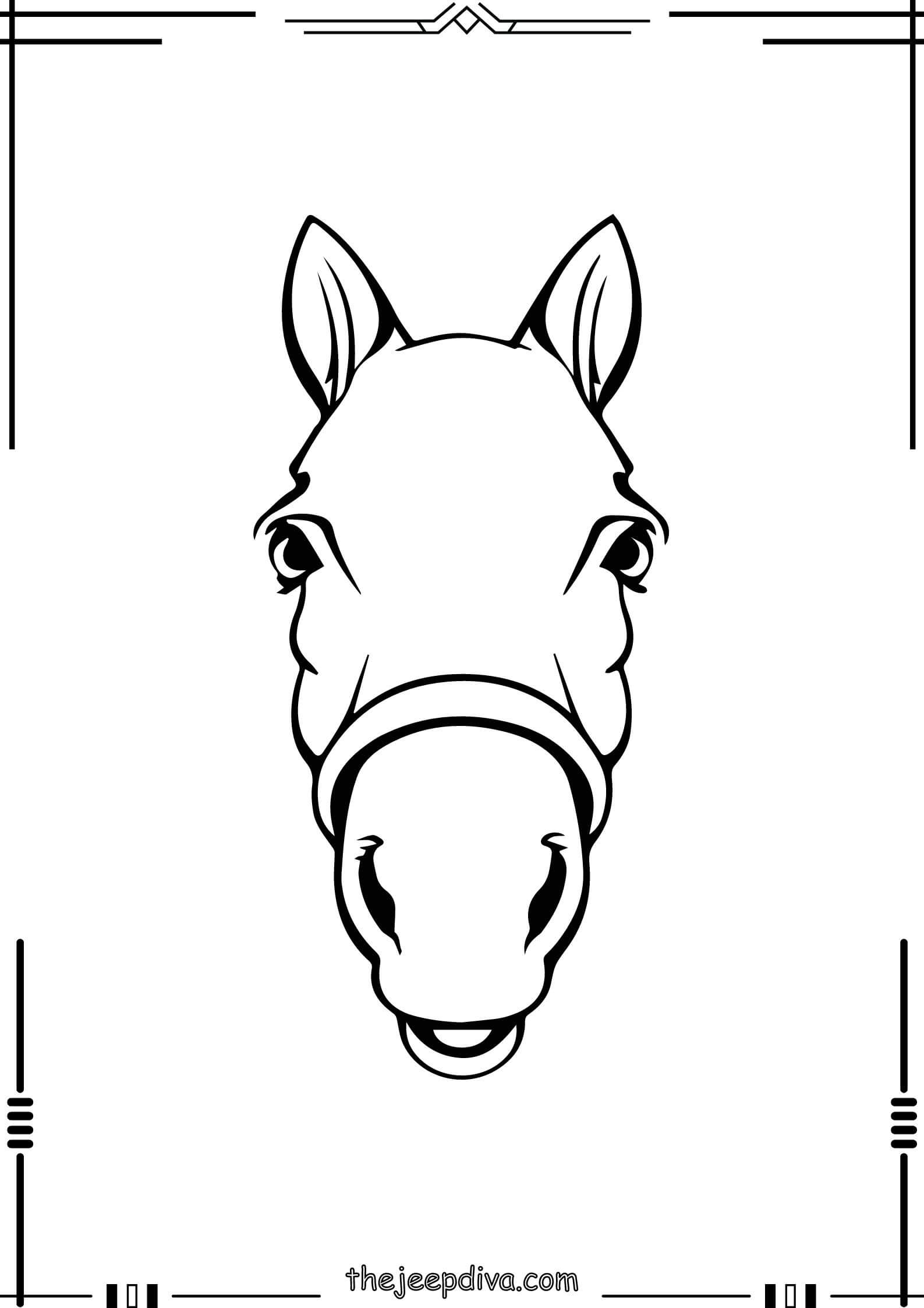 Horse-Colouring-Pages-Easy-14