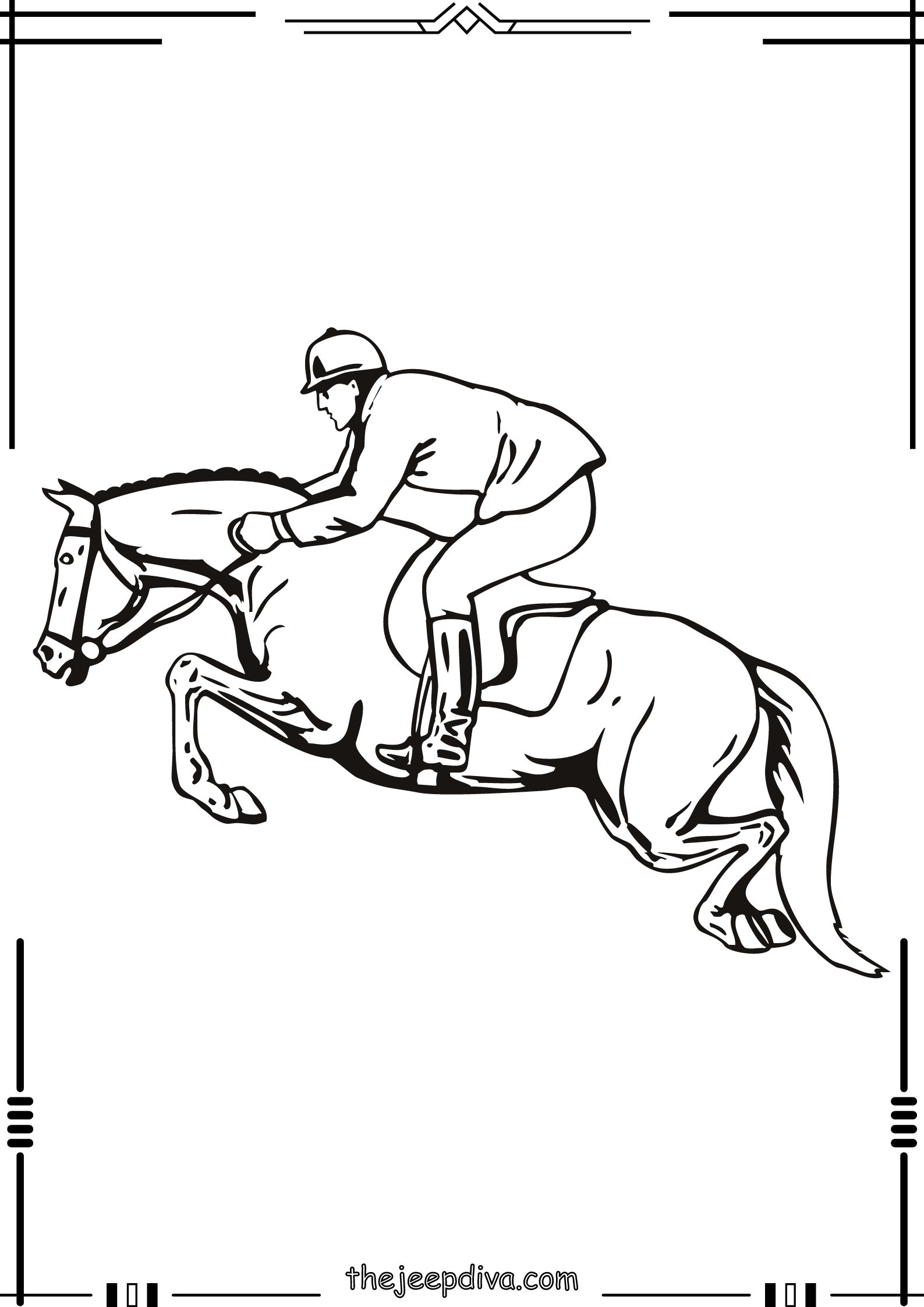 Horse-Colouring-Pages-Easy-16