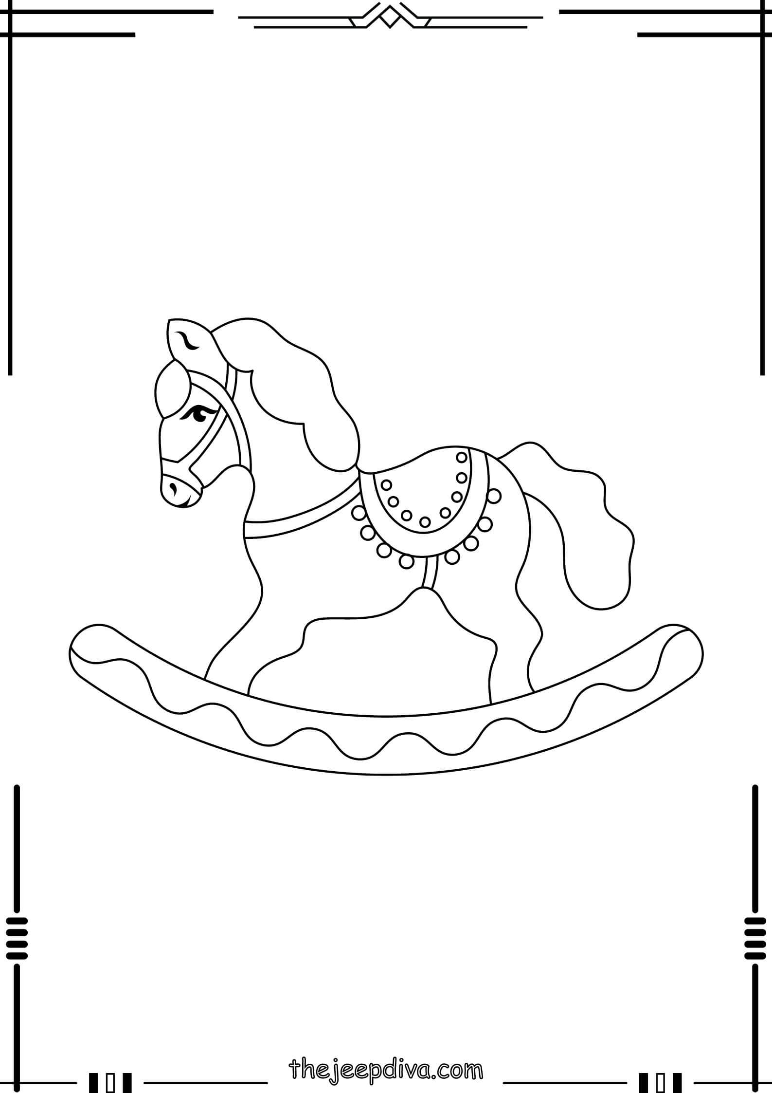 Horse-Colouring-Pages-Easy-18