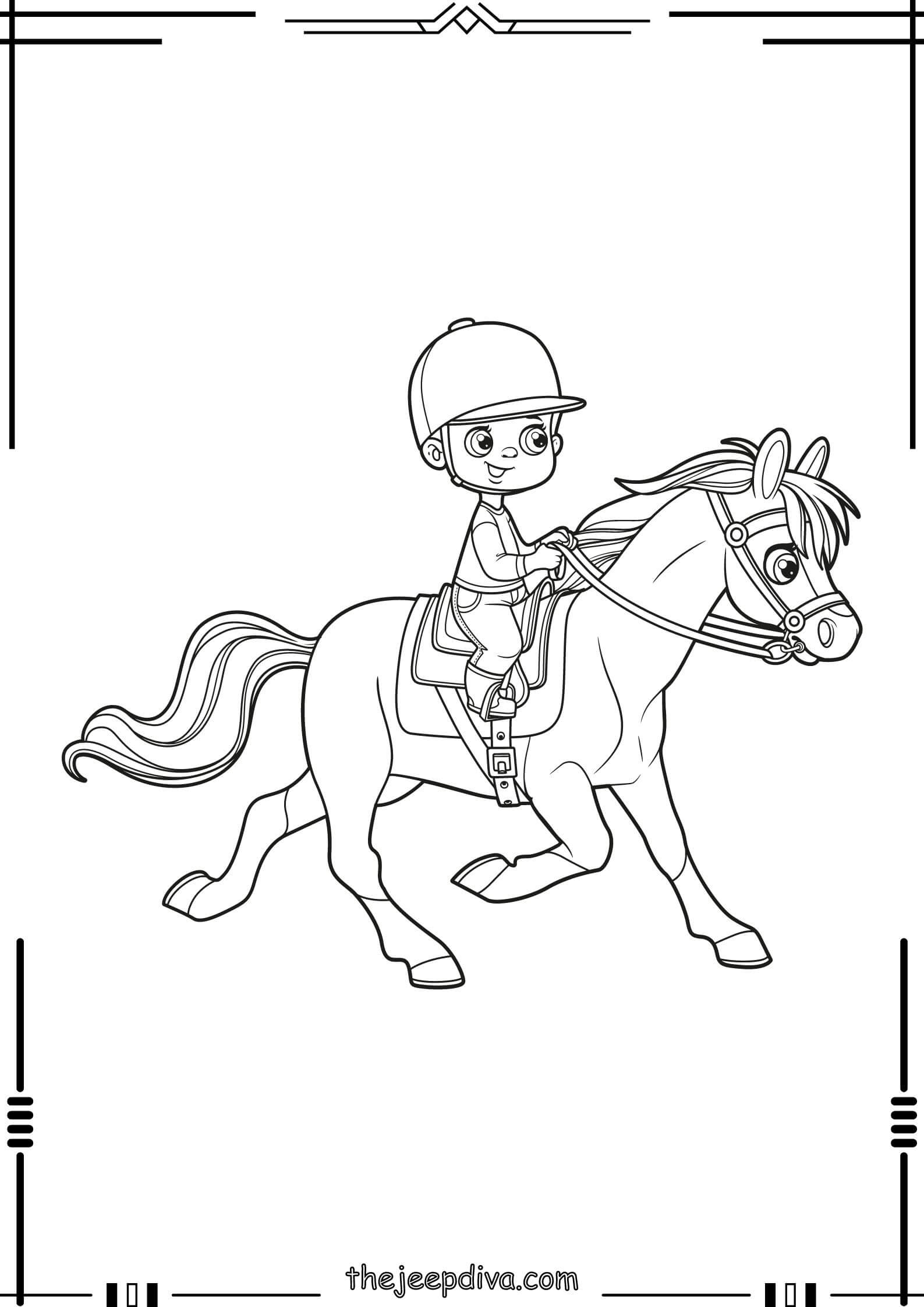 Horse-Colouring-Pages-Easy-20