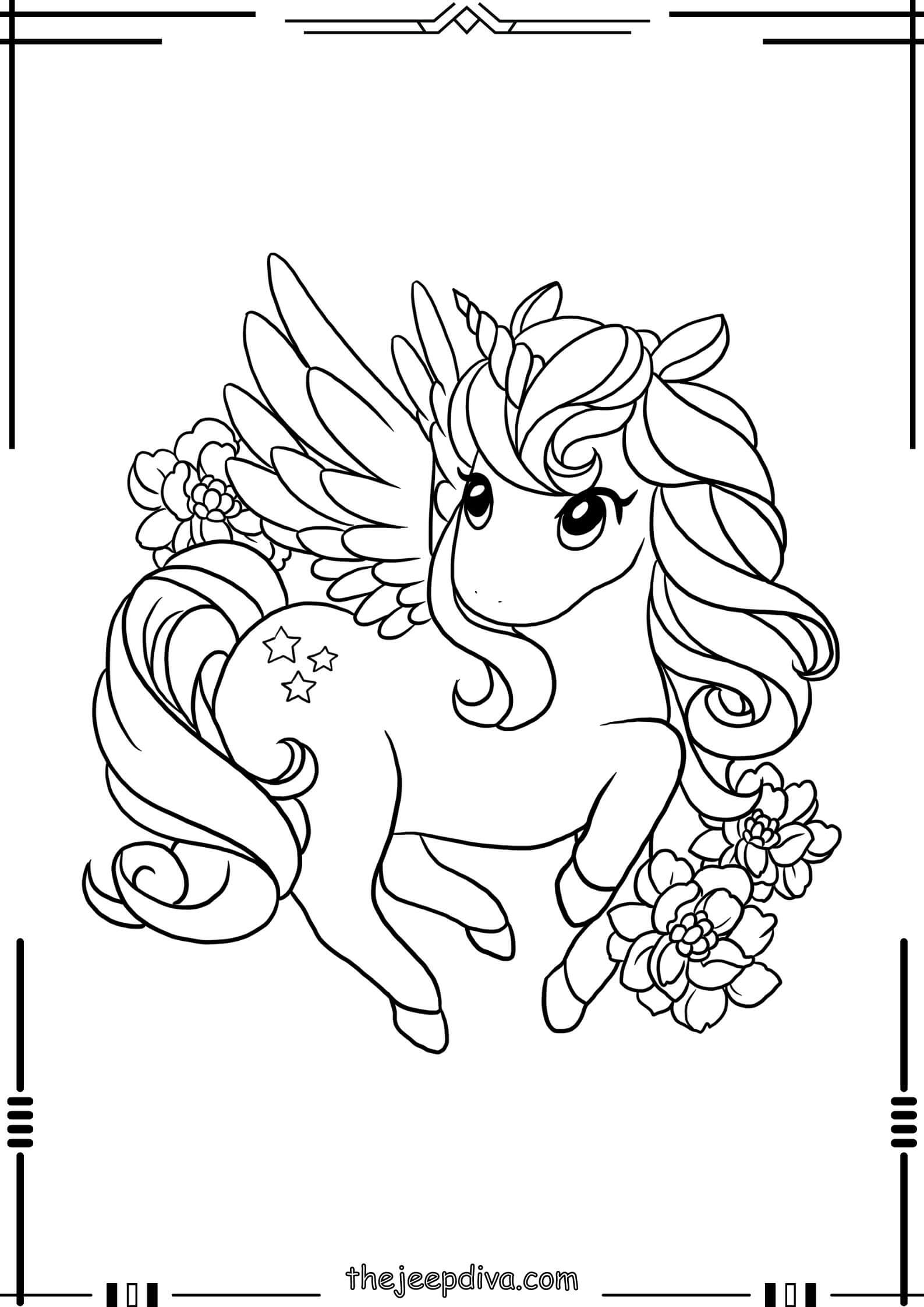 Horse-Colouring-Pages-Easy-23