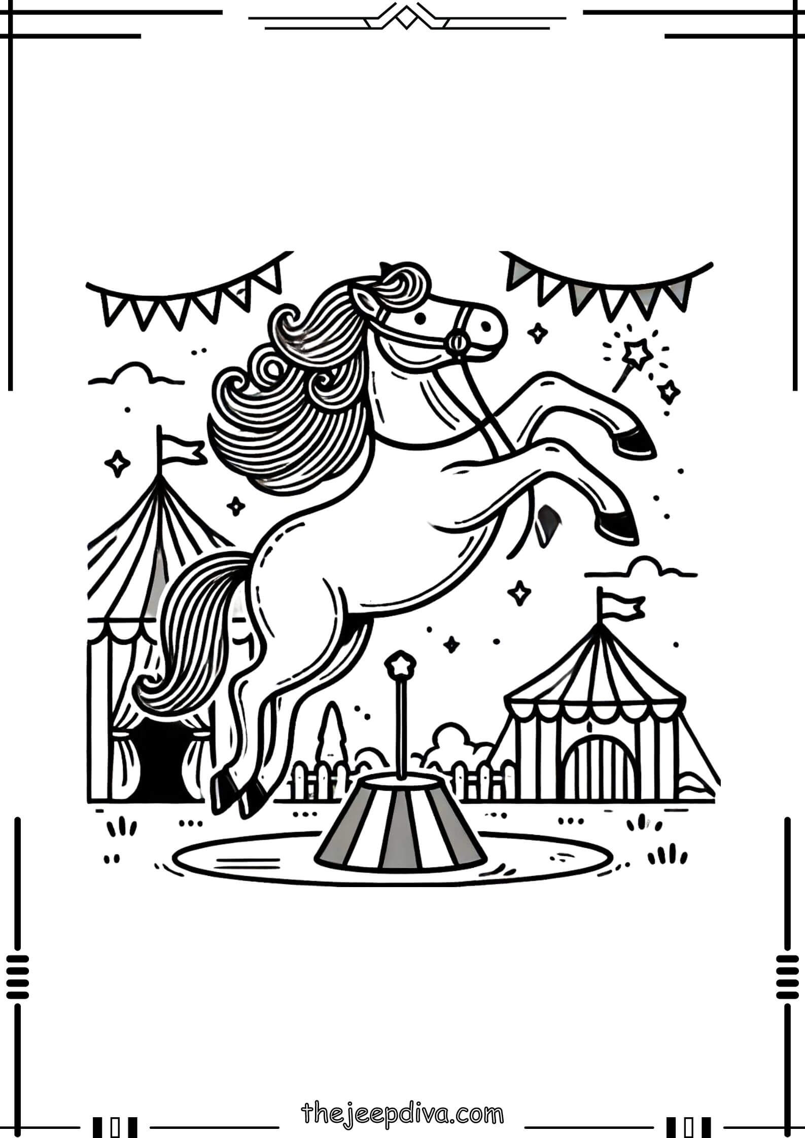 Horse-Colouring-Pages-Hard-10