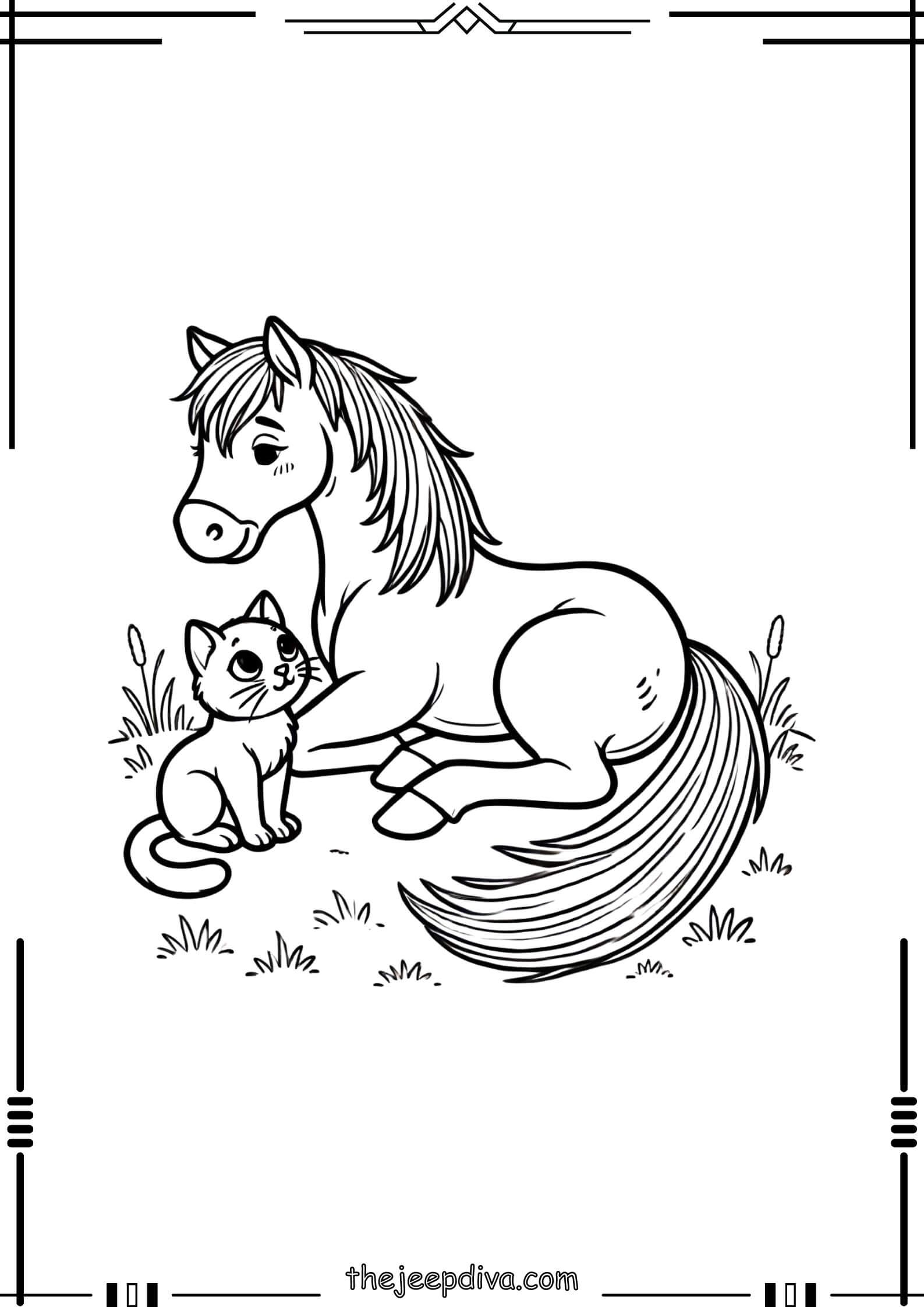 Horse-Colouring-Pages-Hard-12