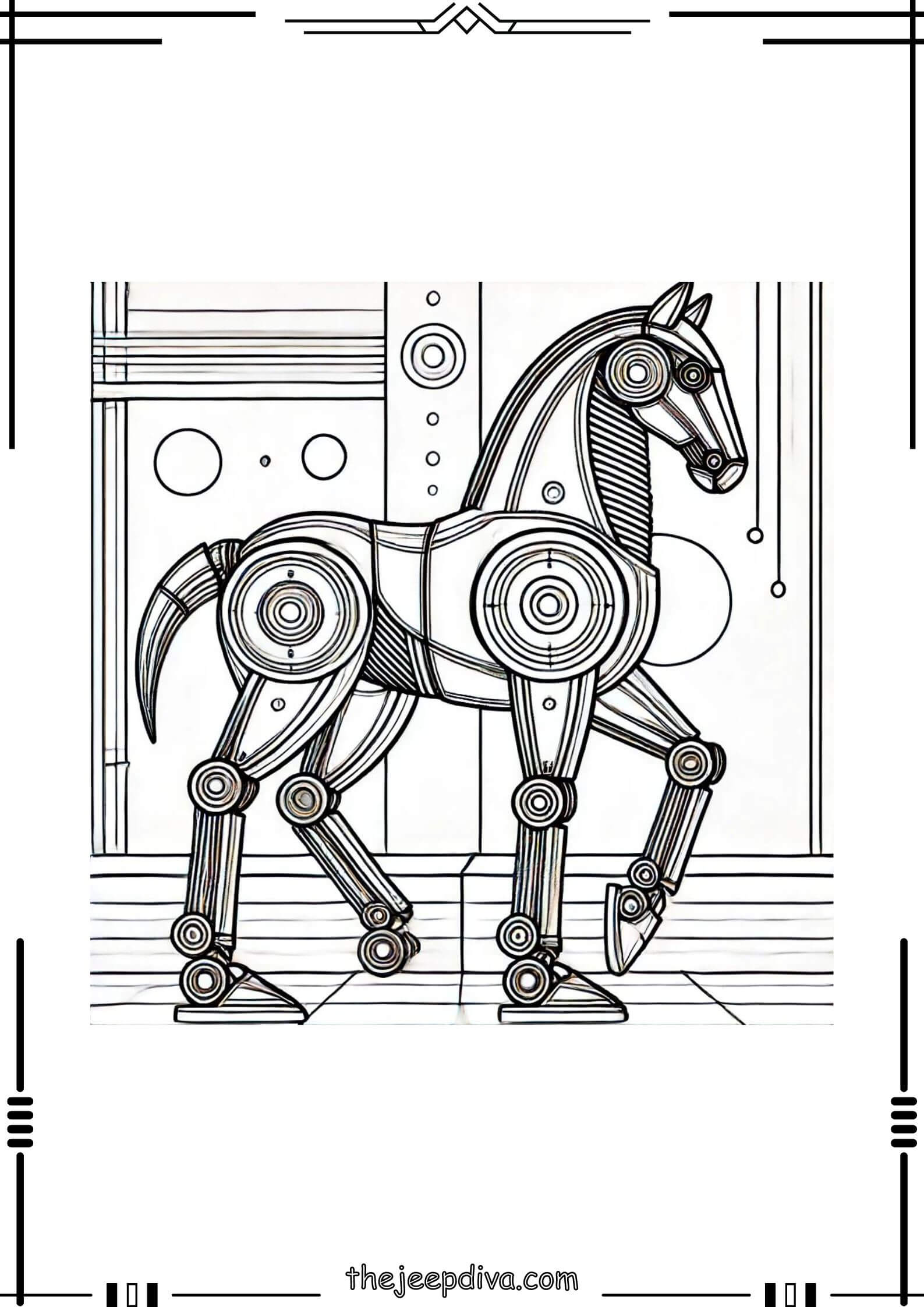 Horse-Colouring-Pages-Hard-14