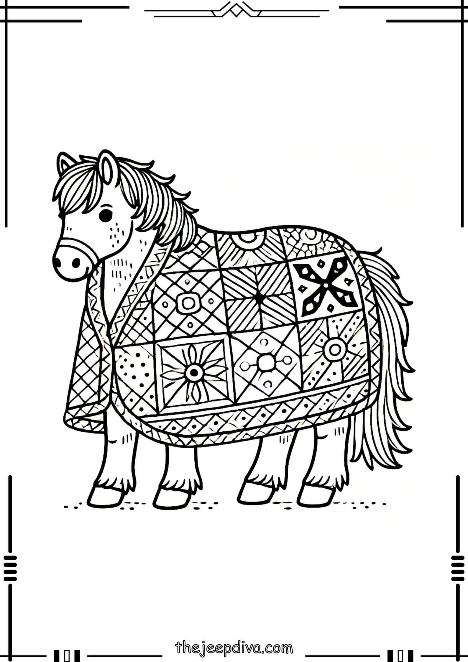Horse-Colouring-Pages-Hard-17