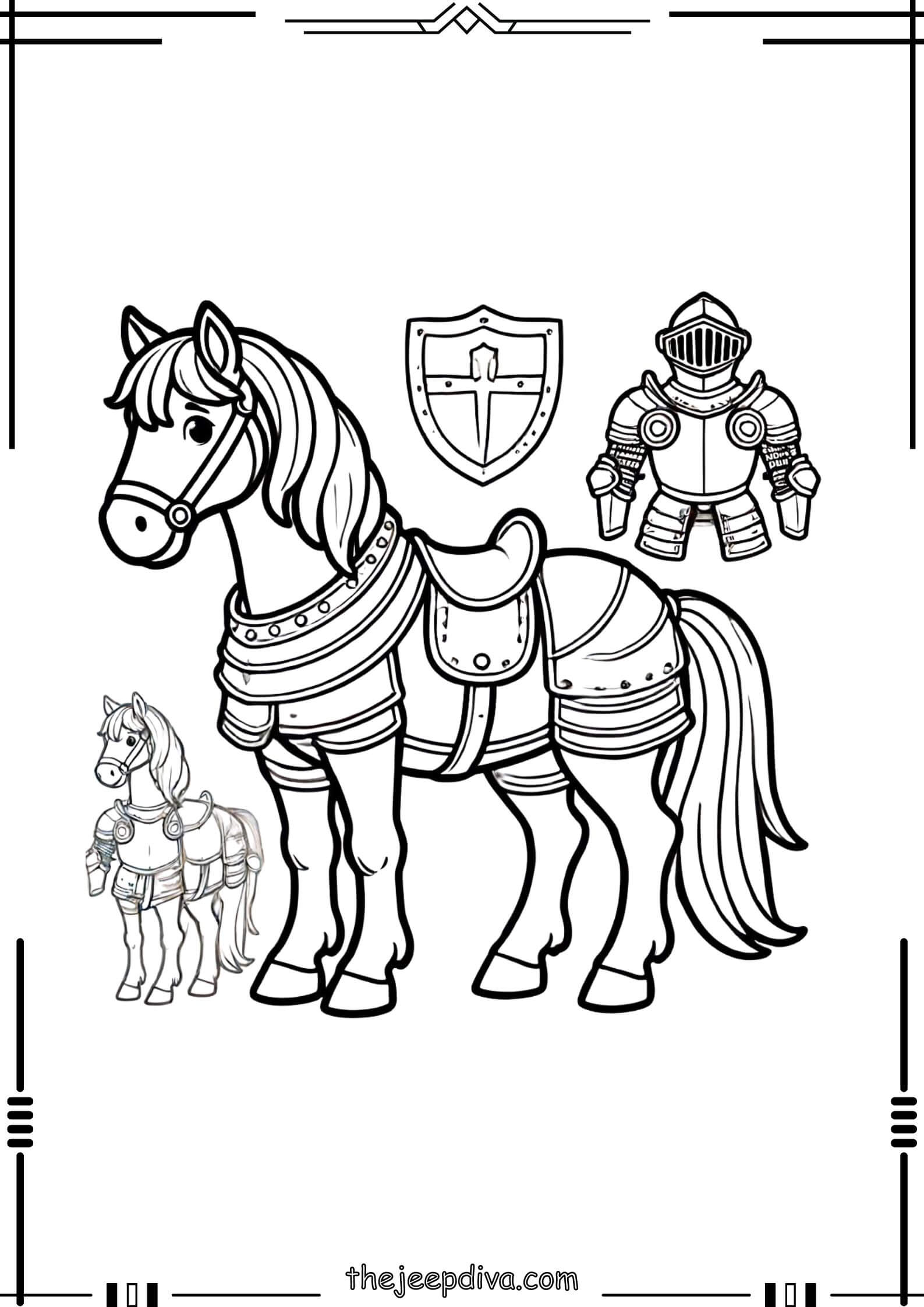 Horse-Colouring-Pages-Hard-23