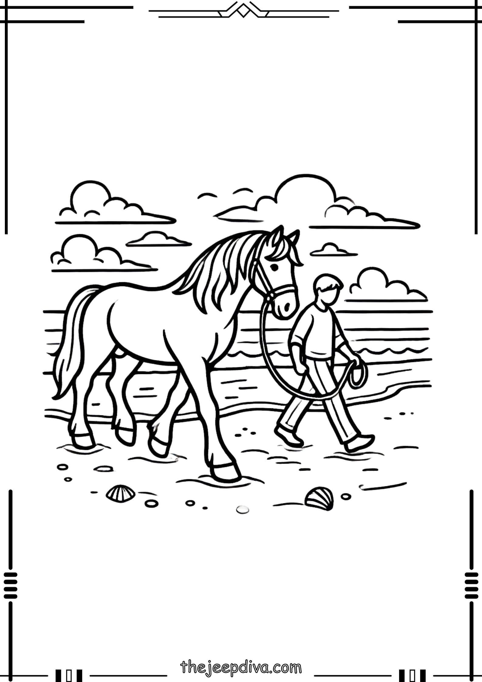 Horse-Colouring-Pages-Hard-24