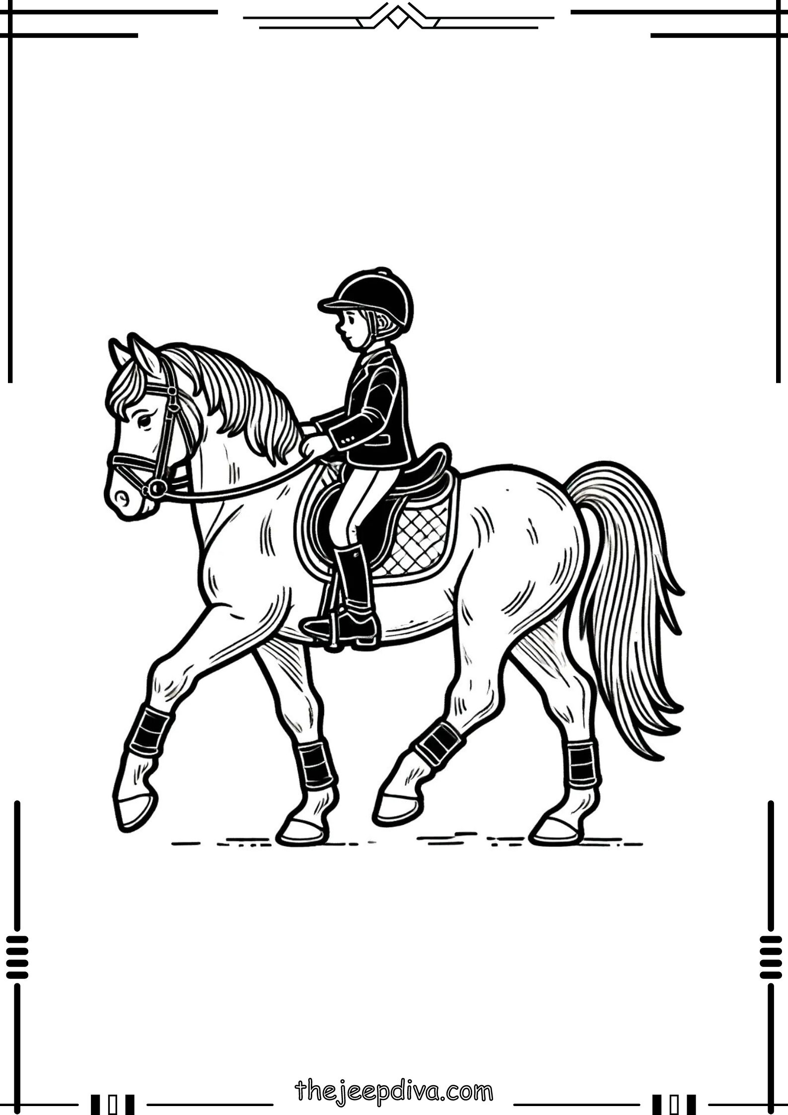 Horse-Colouring-Pages-Hard-6