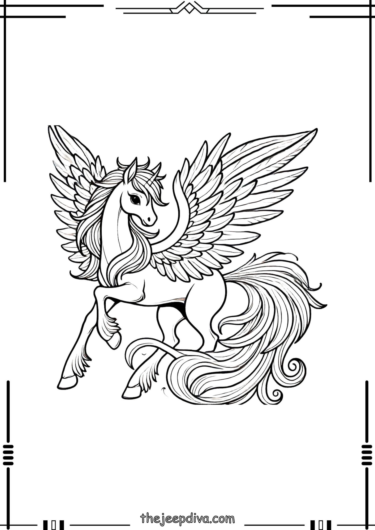 Horse-Colouring-Pages-Hard-7