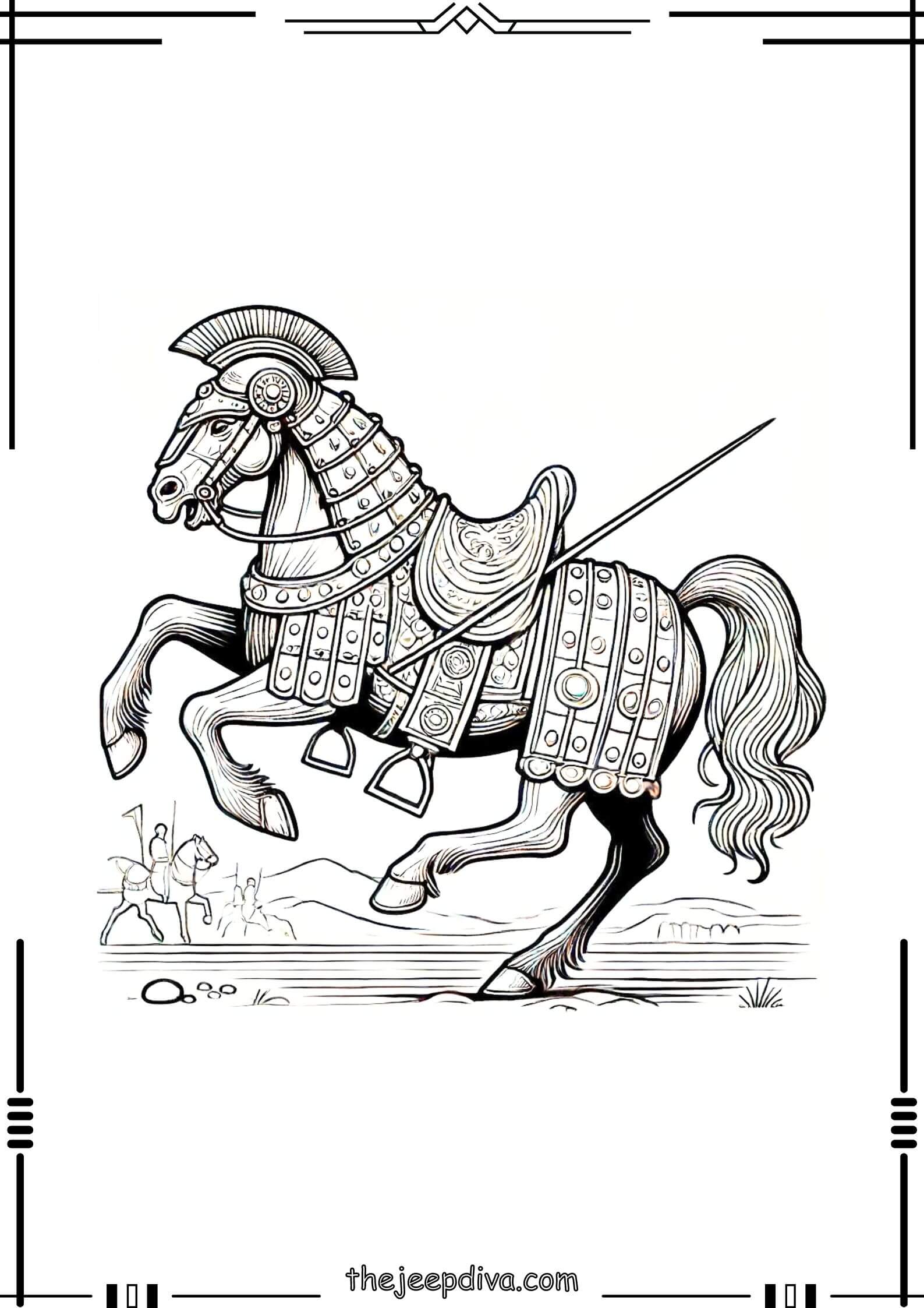 Horse-Colouring-Pages-Hard-8