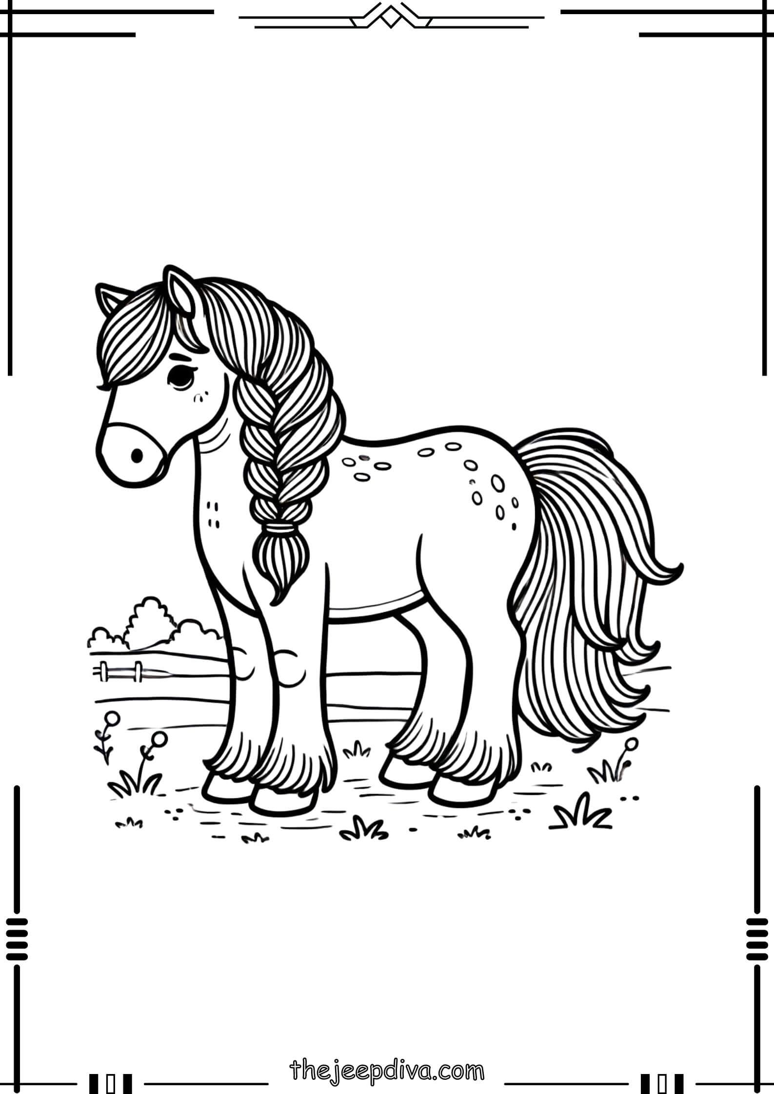Horse-Colouring-Pages-Medium-10