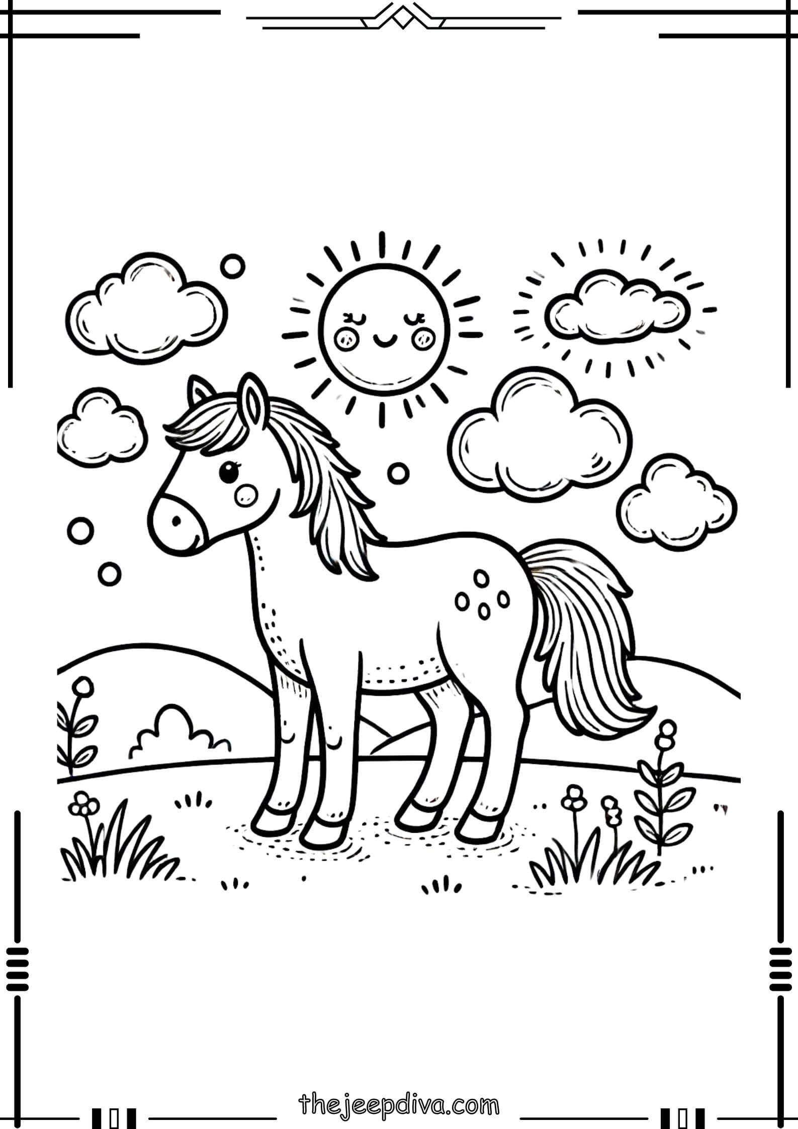 Horse-Colouring-Pages-Medium-11