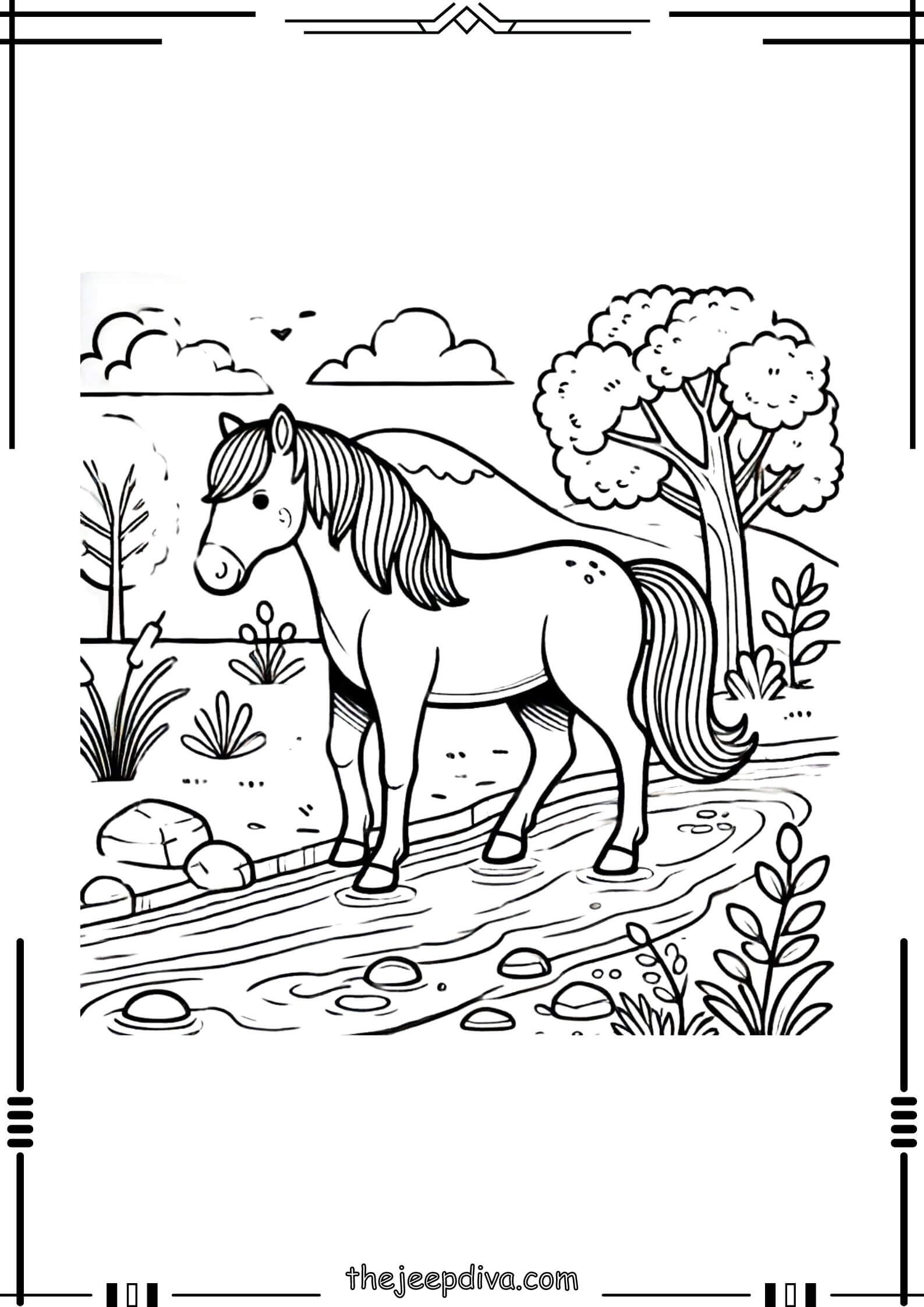 Horse-Colouring-Pages-Medium-13