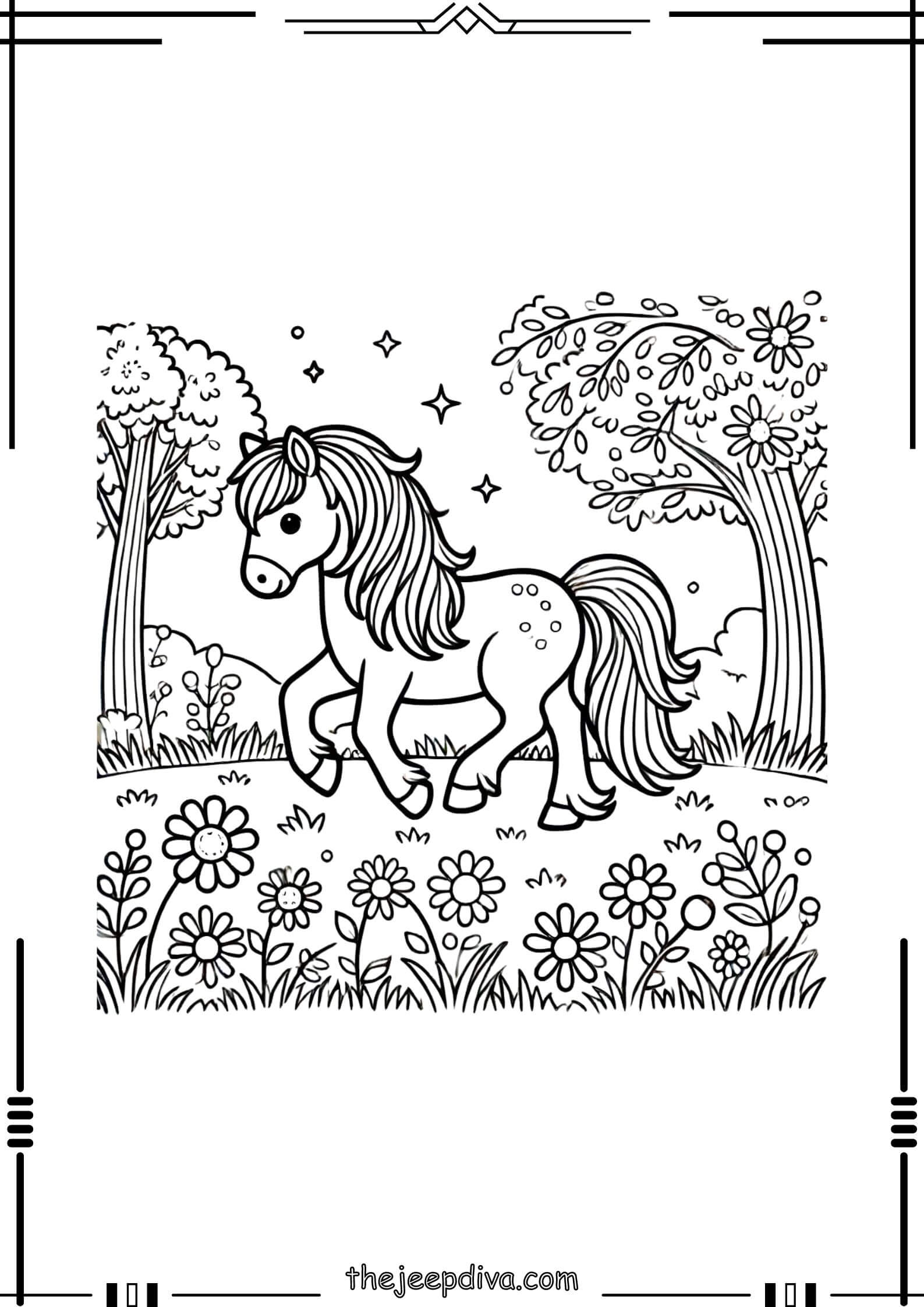 Horse-Colouring-Pages-Medium-14