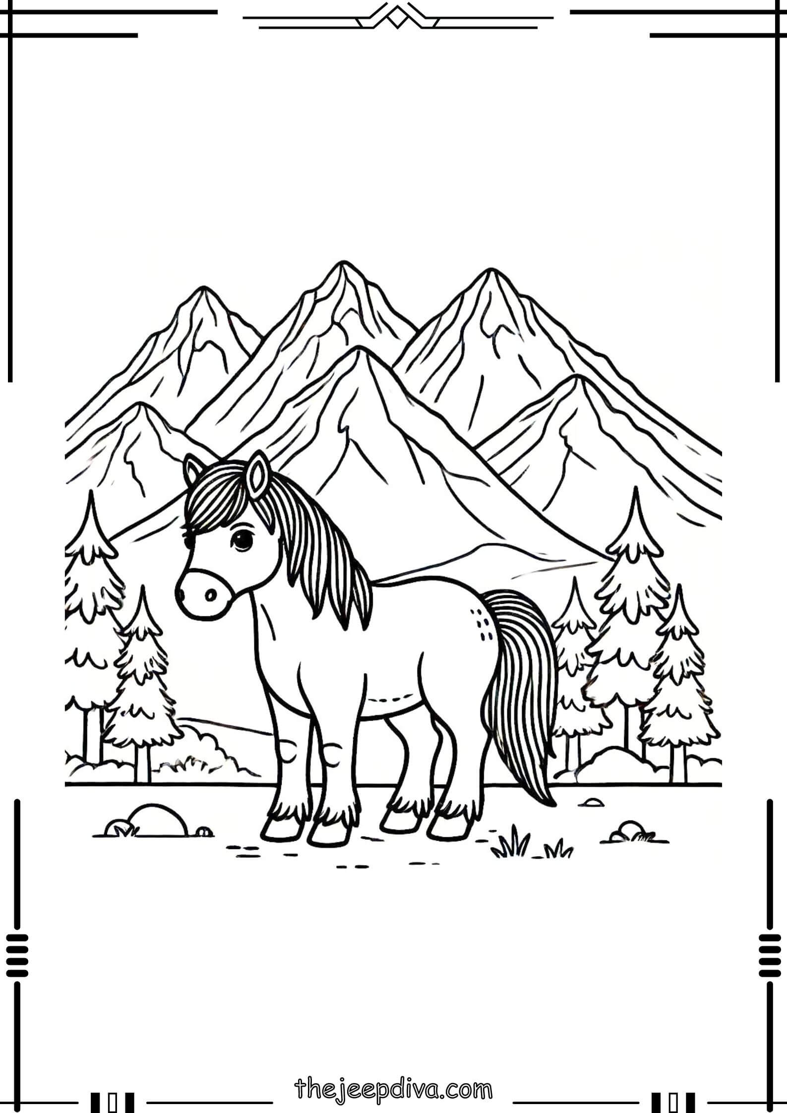 Horse-Colouring-Pages-Medium-16
