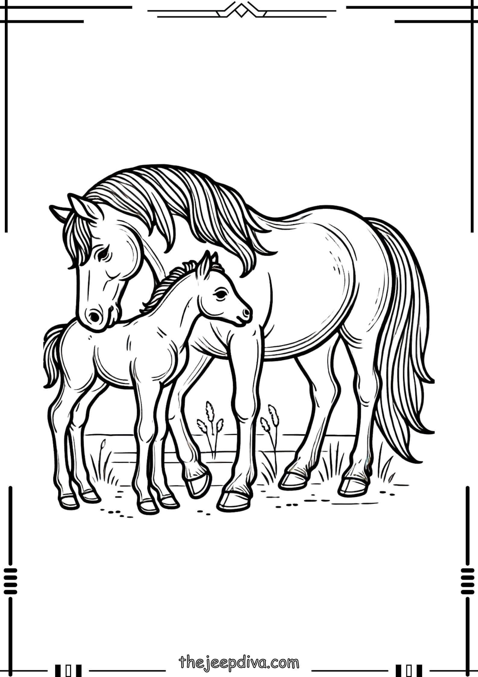 Horse-Colouring-Pages-Medium-17