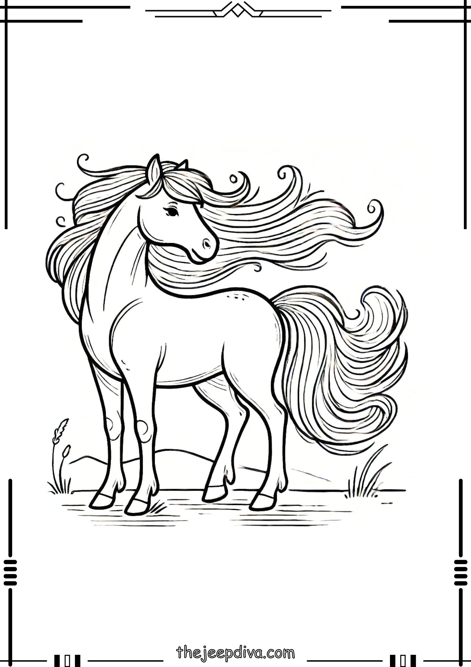 Horse-Colouring-Pages-Medium-19
