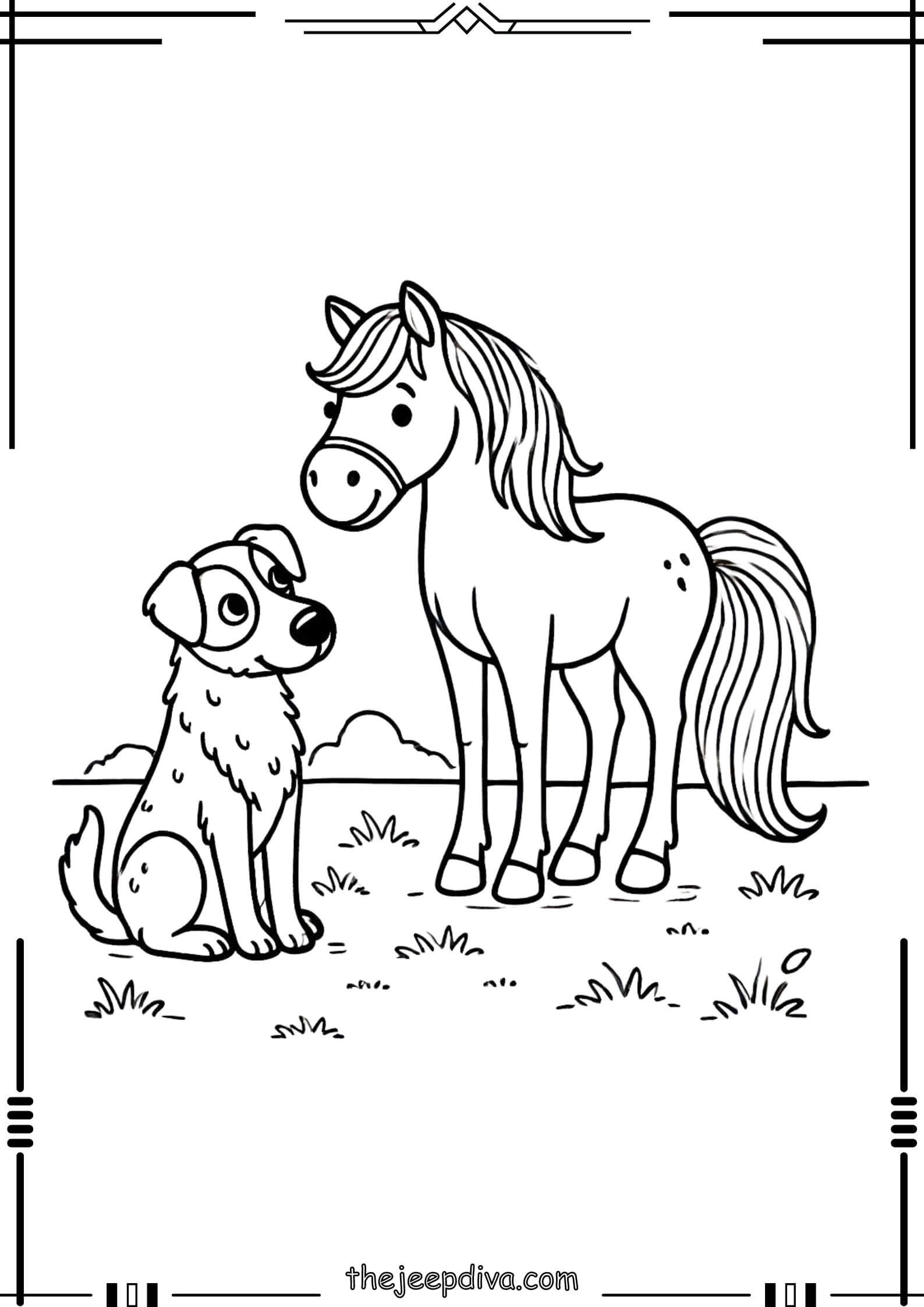 Horse-Colouring-Pages-Medium-2