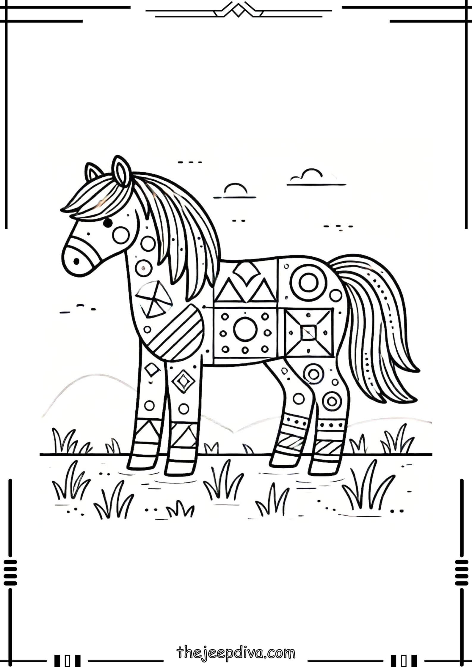 Horse-Colouring-Pages-Medium-21