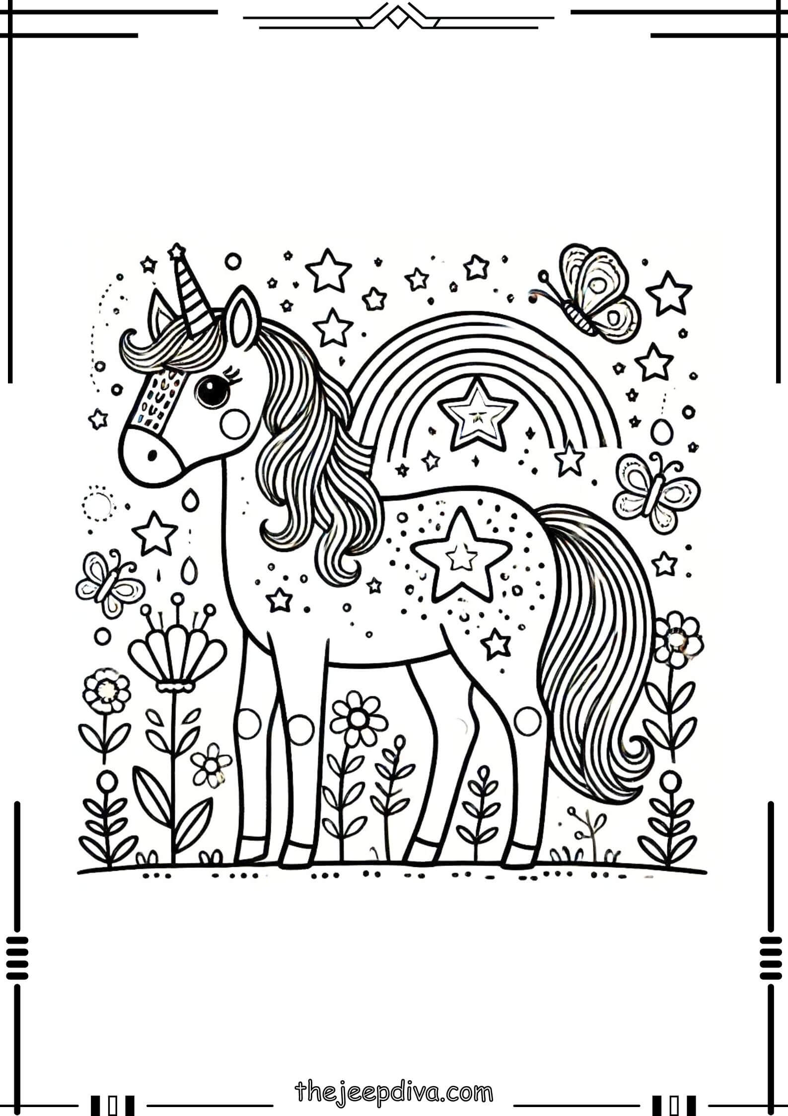 Horse-Colouring-Pages-Medium-22