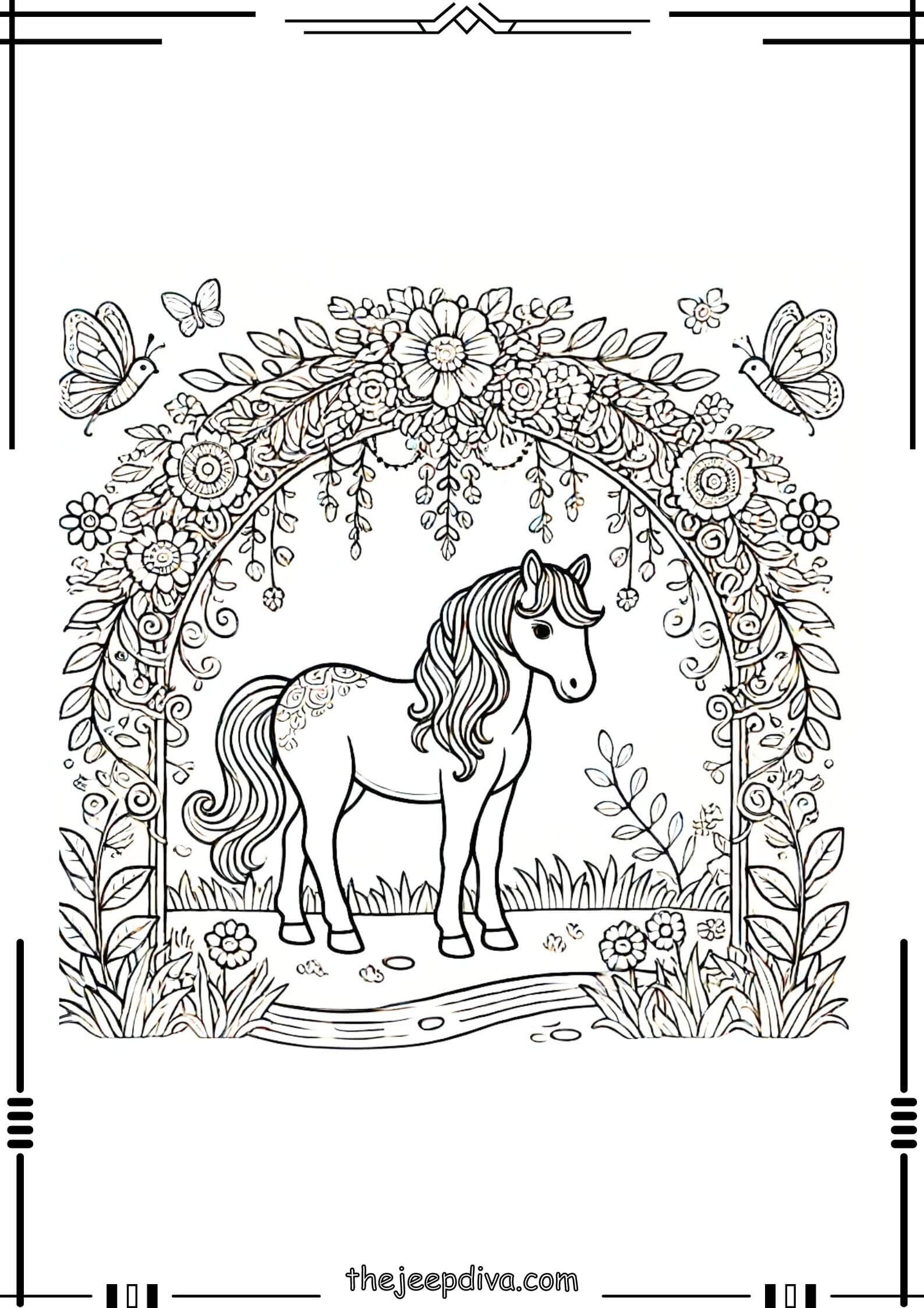 Horse-Colouring-Pages-Medium-23