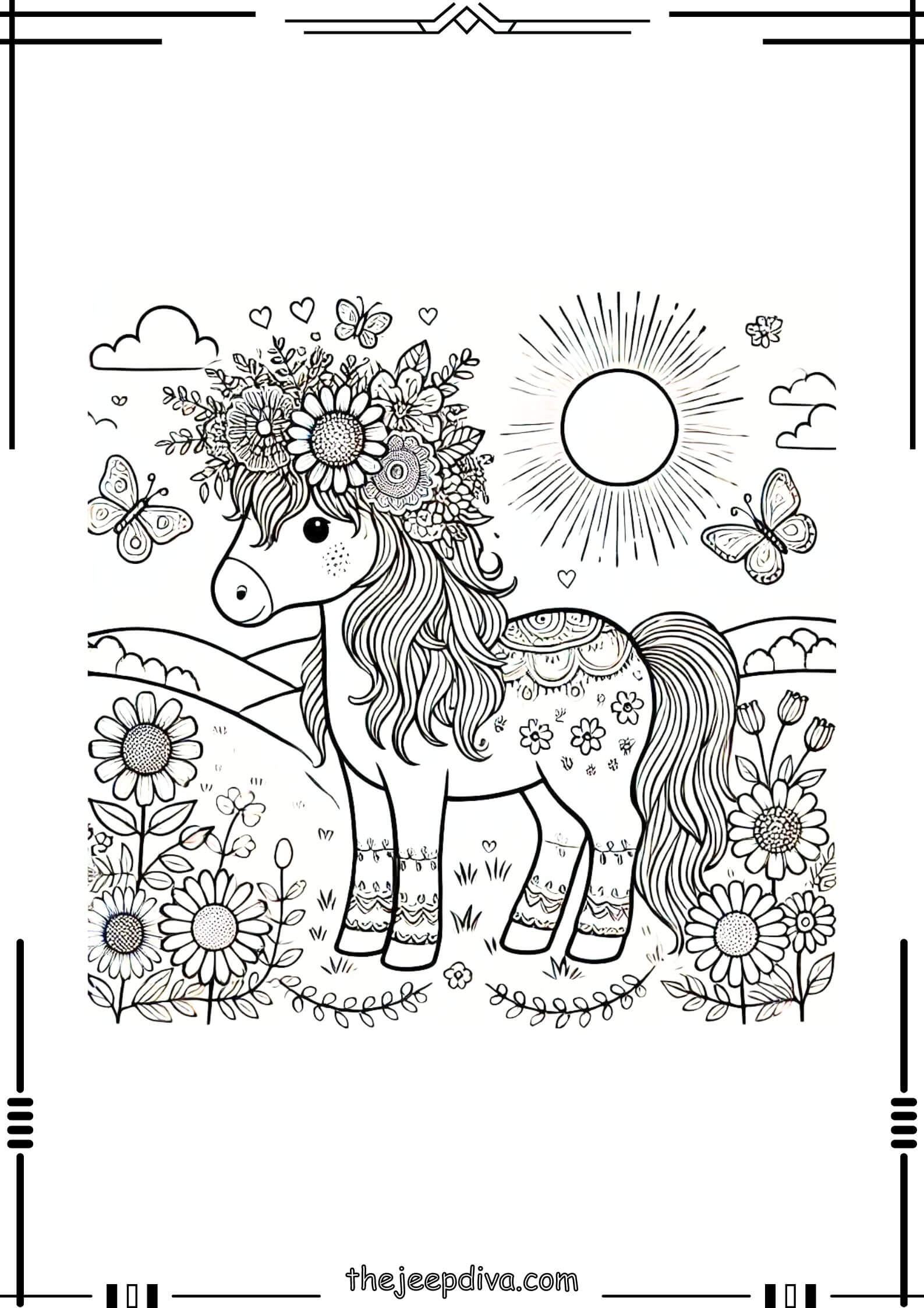 Horse-Colouring-Pages-Medium-24