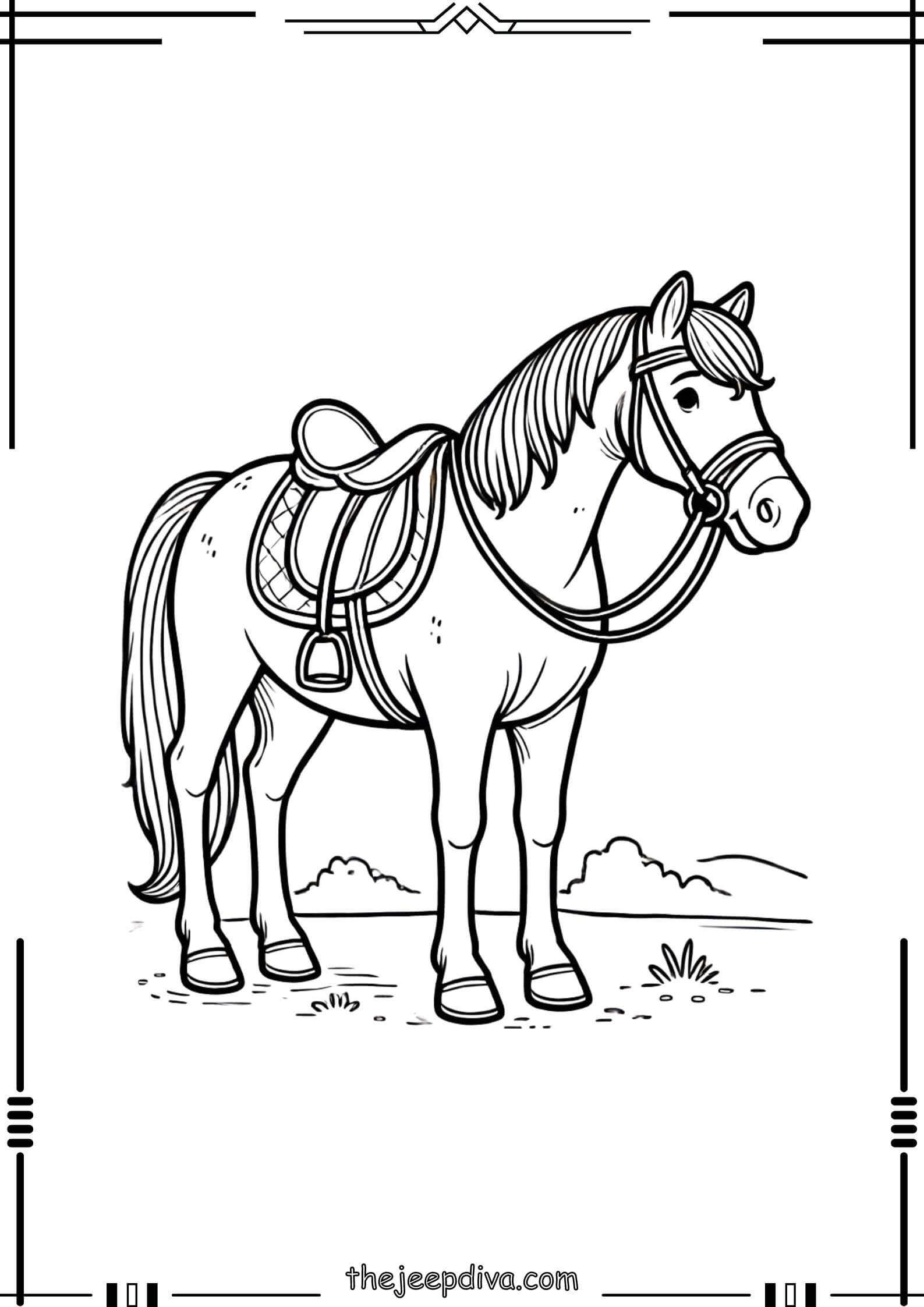 Horse-Colouring-Pages-Medium-8