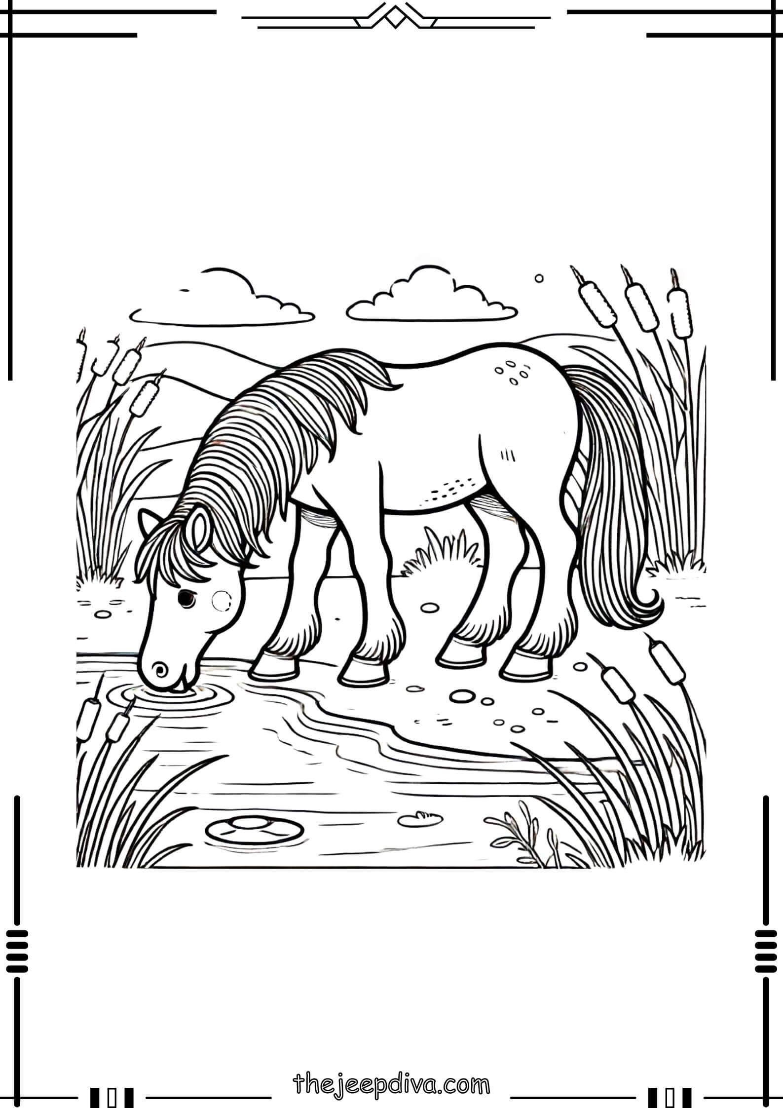 Horse-Colouring-Pages-Medium-9