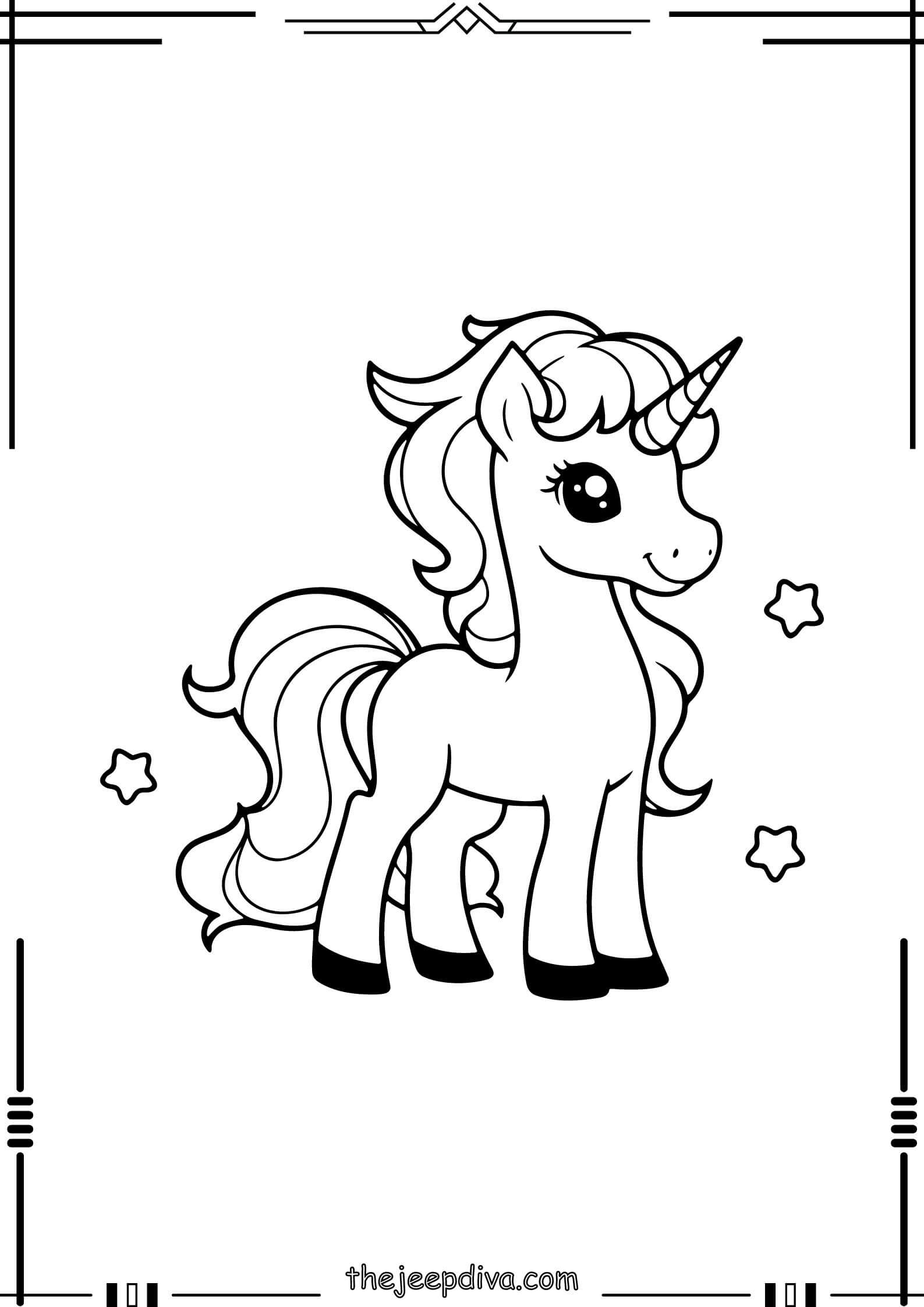 unicorn-coloring-page-easy-1