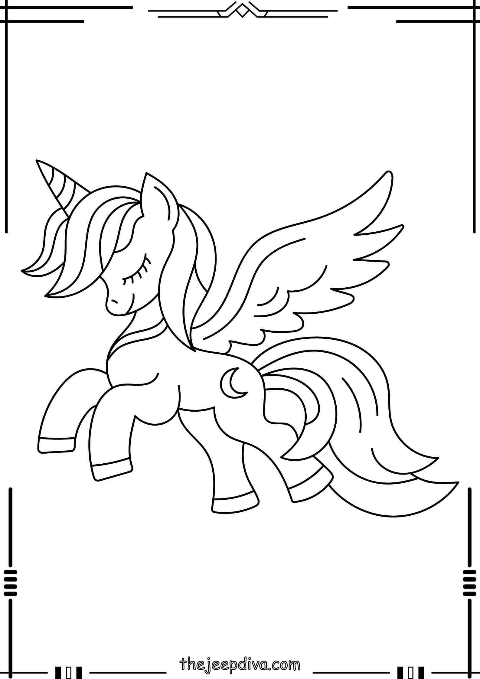 unicorn-coloring-page-easy-11